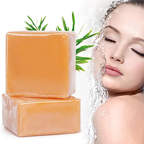 Organic Turmeric Soap for Acne, Dark Spots & Hyperpigmentation - Brightening & Scar Fading Face & Body Cleanser - All Skin Types (1 Pack) - Perfect for Daily Skincare Routine & Post-Workout Refresh