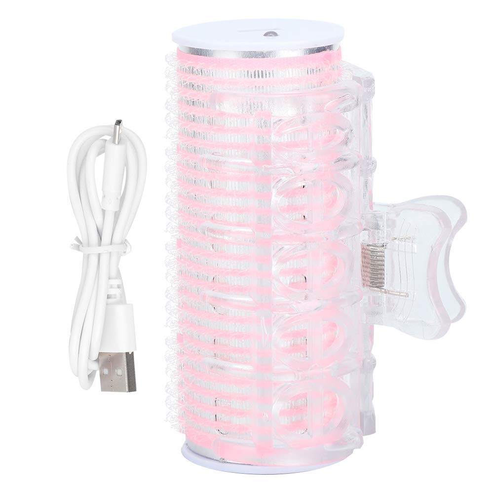 USB Hair Rollers for Curling & Styling - Flexible Self-Grip Hair Curlers for Long & Short Hair, Portable Salon-Quality Hair Rollers (Pink) - Perfect for Home Use, Travel & Professional Styling