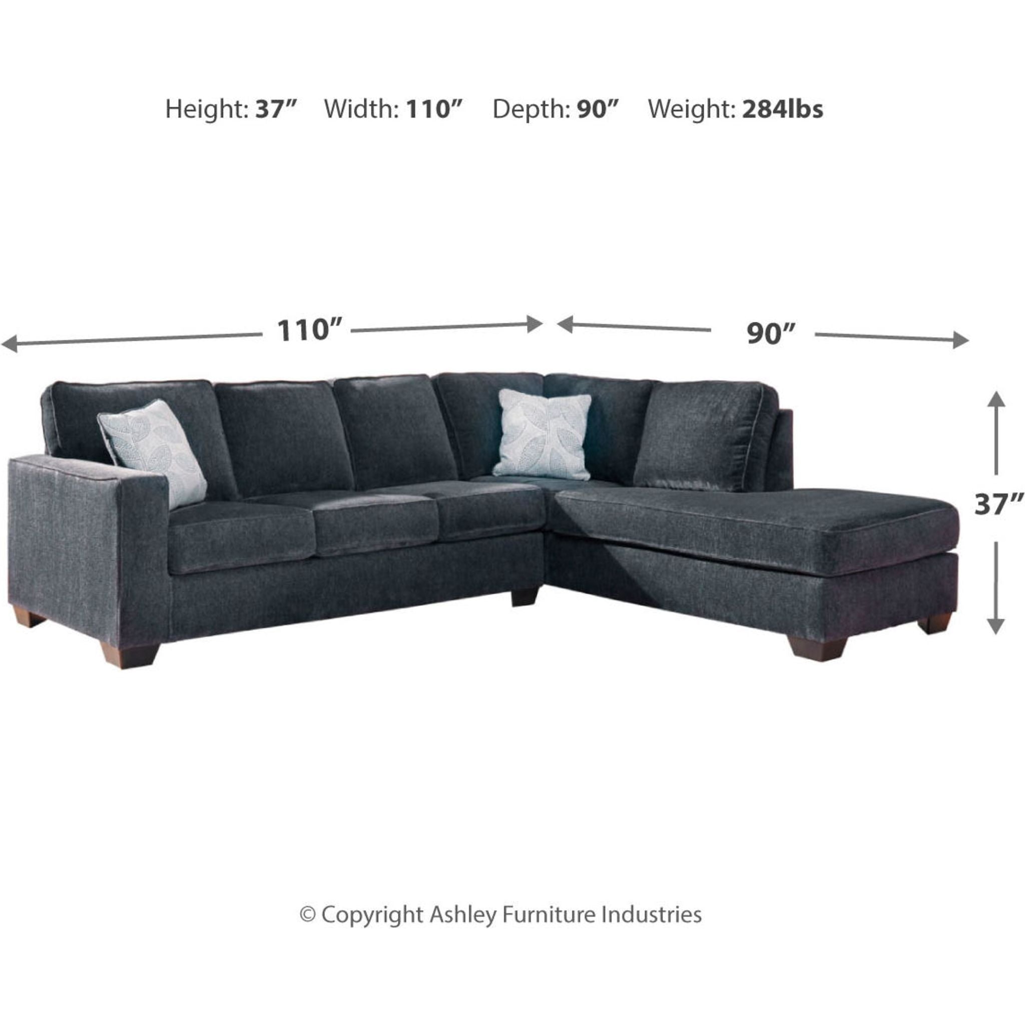 Altari 2-Piece Sleeper Sectional Sofa with Chaise Lounge - Convertible Sleeper Sofa Bed for Small Spaces, Living Room & Guest Room Furniture - Comfortable Modern L-Shaped Couch with Storage