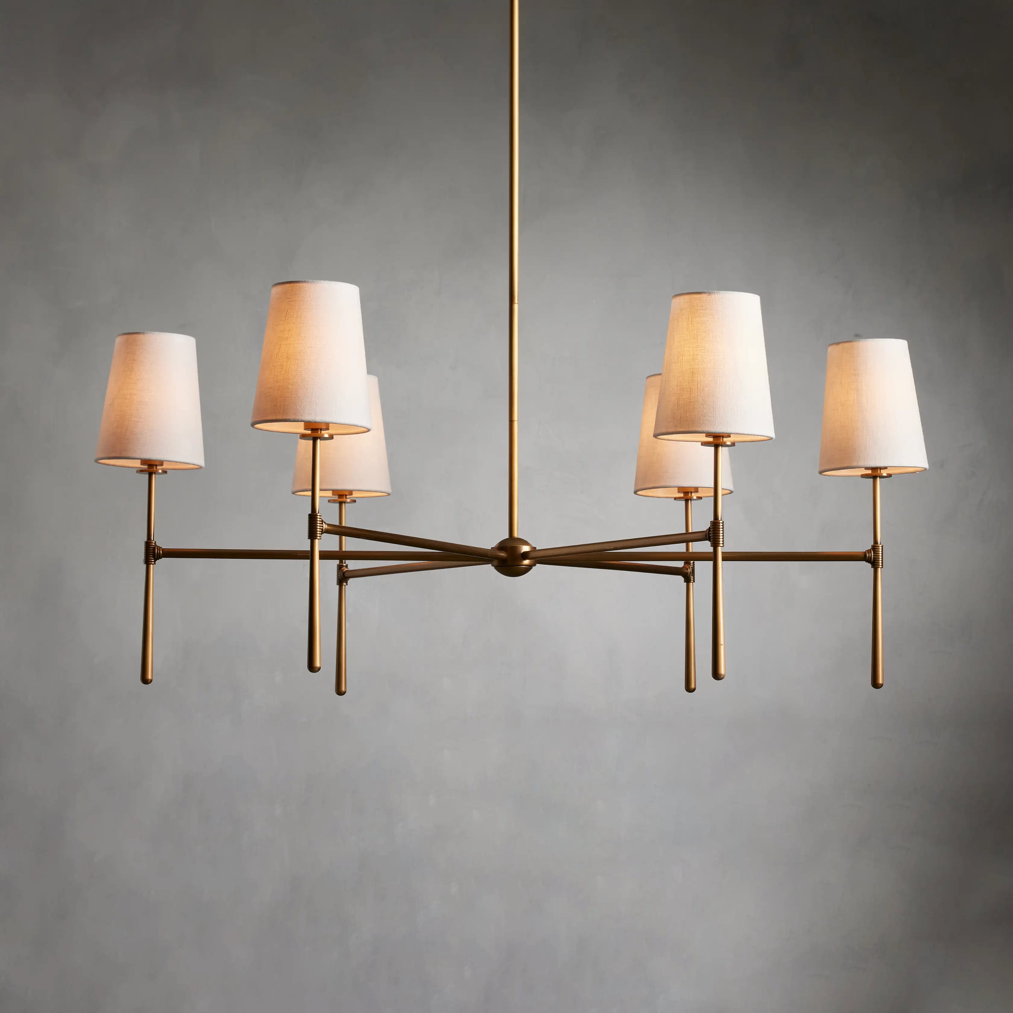 Rhodes Round Chandelier - Modern Crystal Ceiling Light Fixture for Dining Room, Bedroom & Living Room Decor