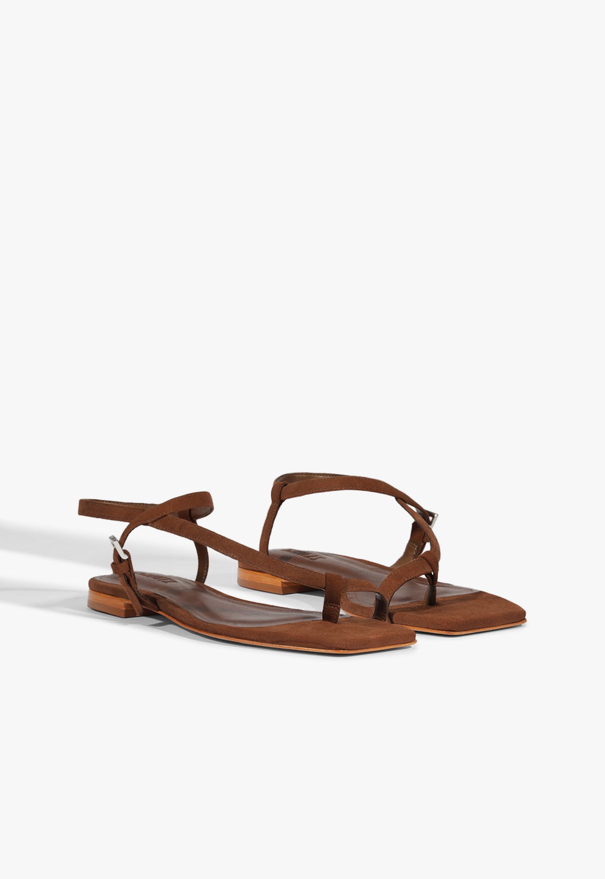 Lisa Brown Suede Flat Sandals for Women - Comfortable Casual Summer Shoes - Perfect for Beach, Vacation & Everyday Wear