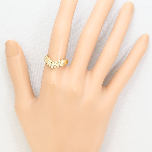 18K Yellow Gold Diamond Ring for Women - Elegant Solitaire Engagement Wedding Band - Perfect for Proposals, Anniversaries, and Special Occasions