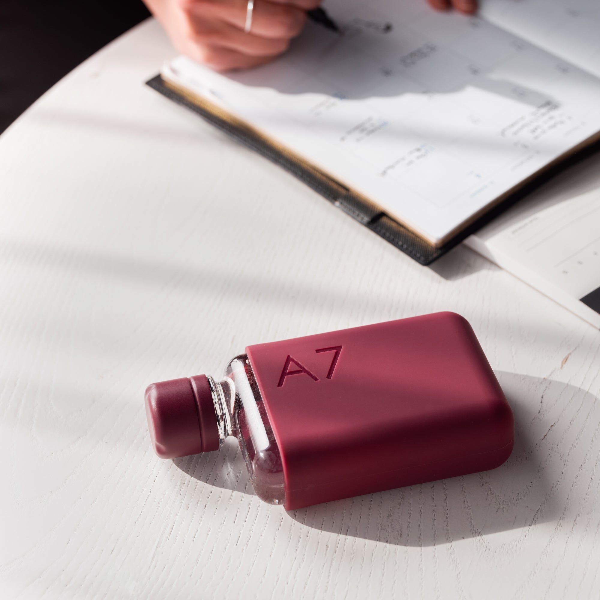 A7 Memobottle Slim Water Bottle - Reusable, Leak-Proof, BPA-Free - Perfect for Office, Gym, Travel & Outdoor Activities