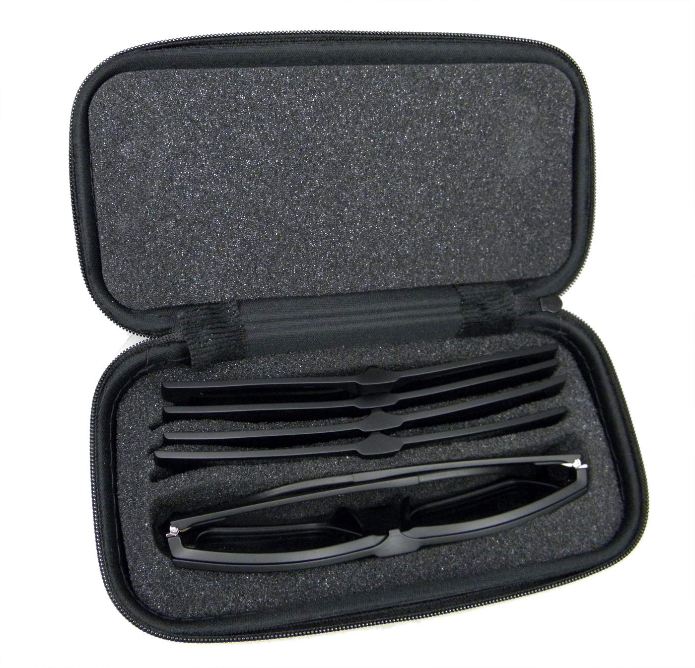 5-in-1 Magnetic Clip-On Polarized Sunglasses with Spring Hinges & Portable Case - RX Lens Compatible for Driving, Fishing, and Outdoor Activities