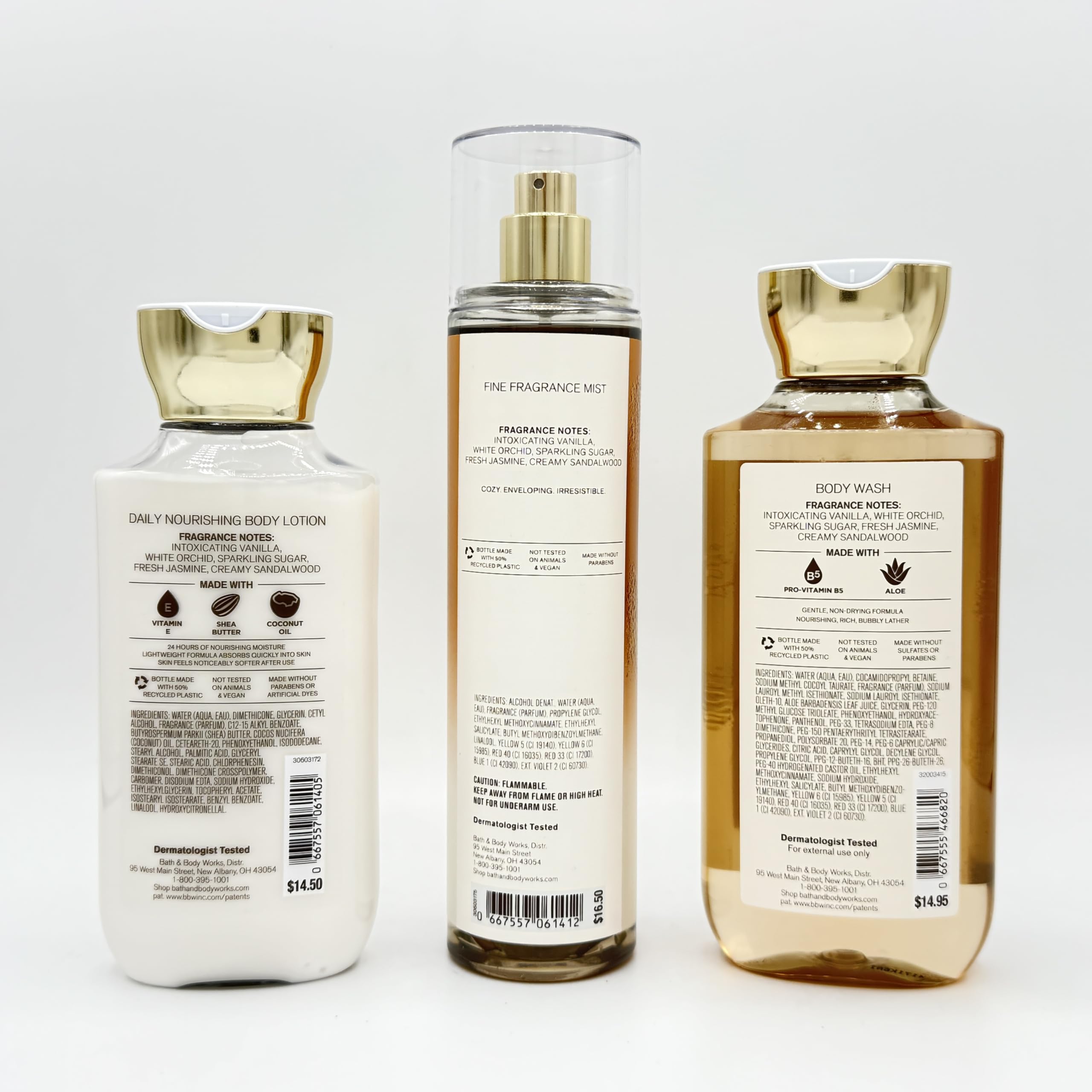 Warm Vanilla Sugar Bath & Body 3-Piece Gift Set - Nourishing Body Lotion, Fragrance Mist & Shower Gel for Soft Skin | Perfect for Self-Care, Gifts & Daily Pampering