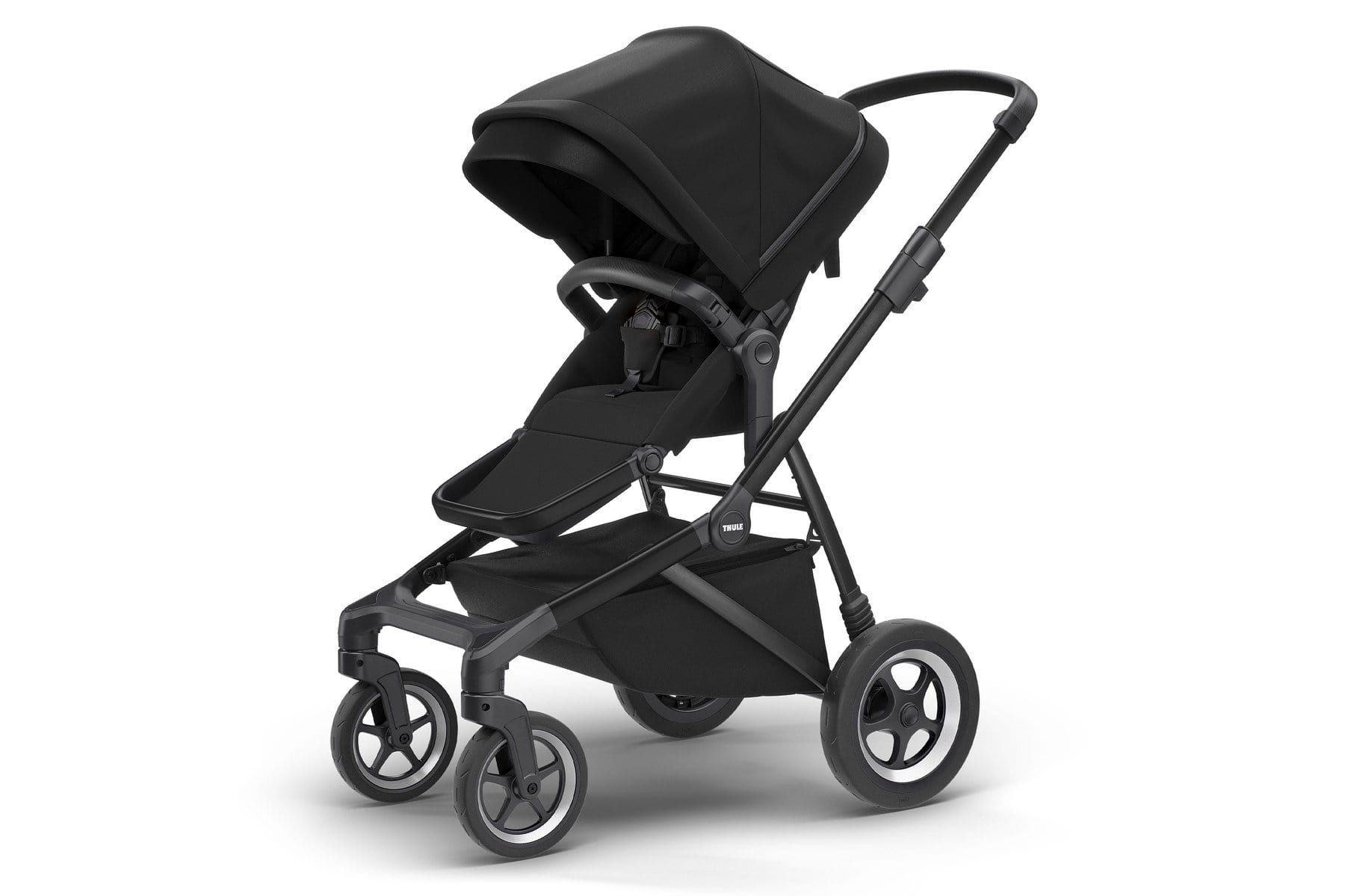 Thule Sleek Double Stroller - Lightweight Compact Baby Jogging Stroller for Twins, All-Terrain Wheels & Adjustable Canopy | Perfect for Running, Hiking & City Walks