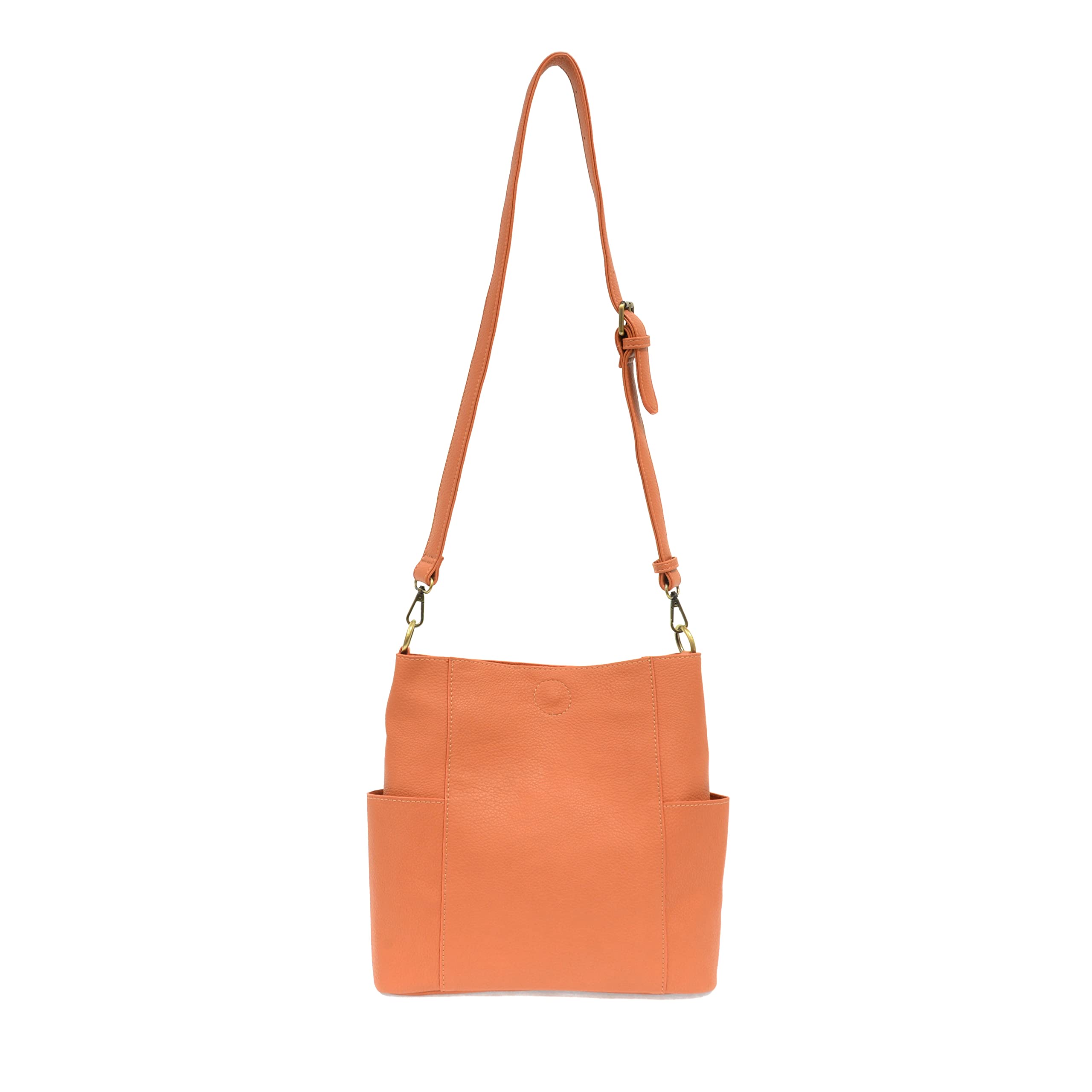 Joy Susan Side-Pocket Bucket Bag - Kayleigh Crossbody Handbag for Women, Fashionable Leather Shoulder Purse with Adjustable Strap, Perfect for Work, Travel & Daily Use