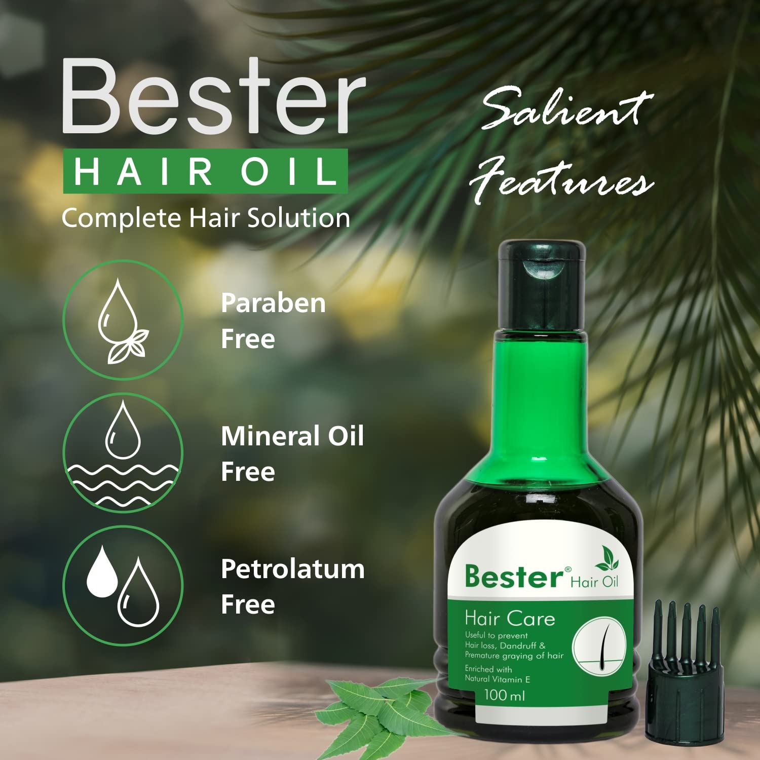 Best Hair Growth Oil for Women & Men - Natural Hair Care Treatment to Reduce Hair Fall & Dandruff - 100ml Bottle for Daily Scalp Nourishment & Stronger Hair - Perfect for Dry, Damaged Hair & Split Ends Repair