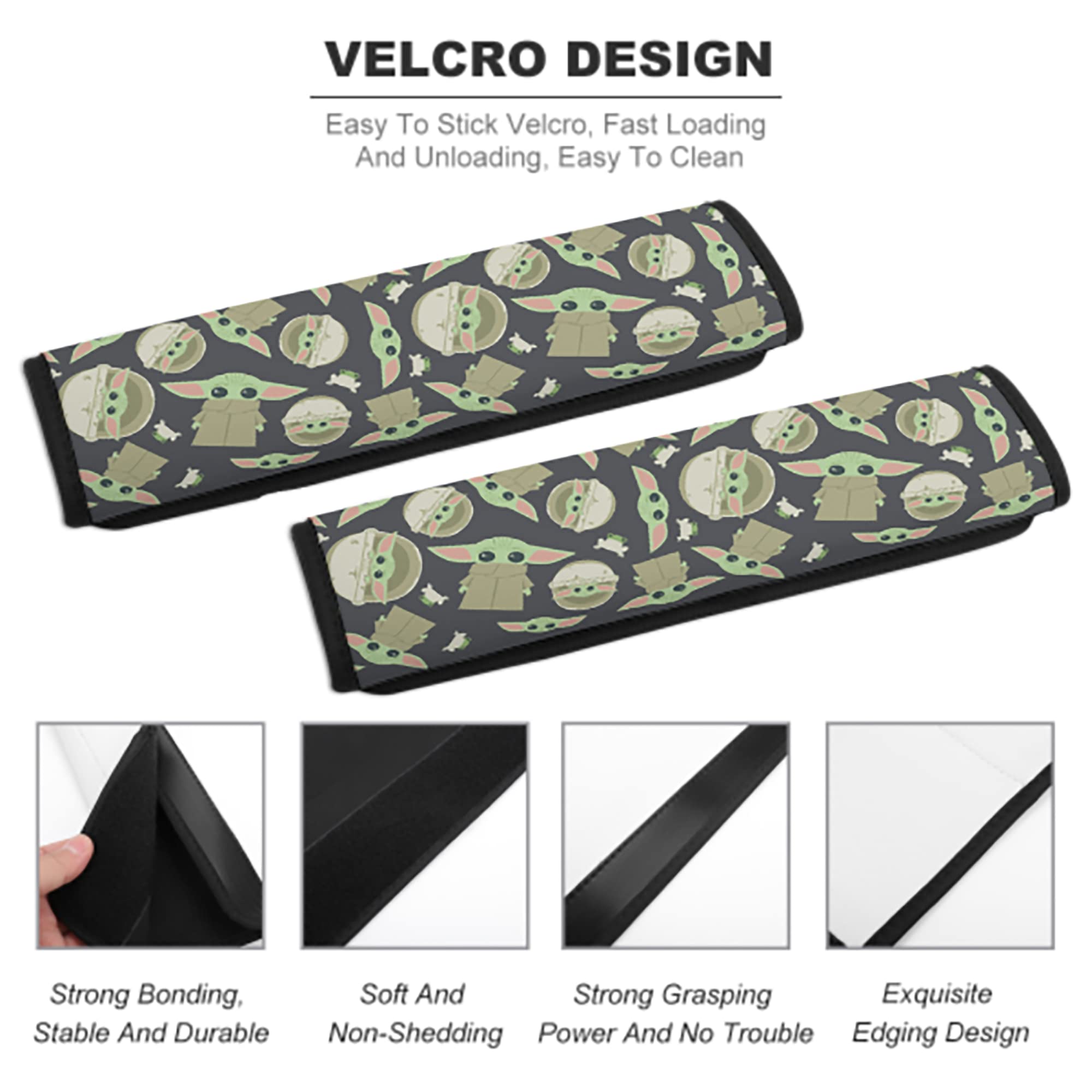 Soft Car Seat Belt Covers & Shoulder Pads - Comfortable Seatbelt Protectors for Kids (Girls & Boys) - Perfect for Long Road Trips & Daily Commutes