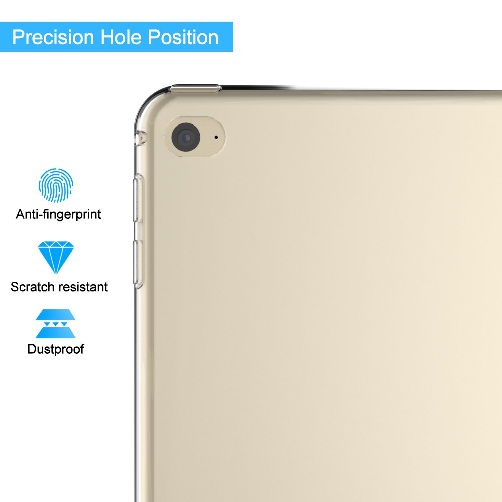 Premium Slim Transparent Silicone TPU Case for iPad Air 2 (2014, 9.7-inch) - Shock-Absorbent Protective Cover for iPad Model A1566/A1567 - Perfect for Work, Travel & Everyday Use
