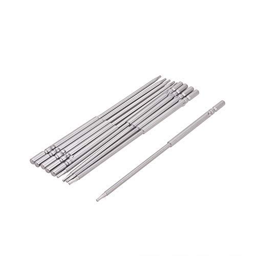 Utoolmart 10-Piece Magnetic Torx Screwdriver Bits Set - T8 Size, 5mm Round Shank, 150mm Length, Premium S2 Steel - Perfect for Electronics Repair, Furniture Assembly & DIY Projects