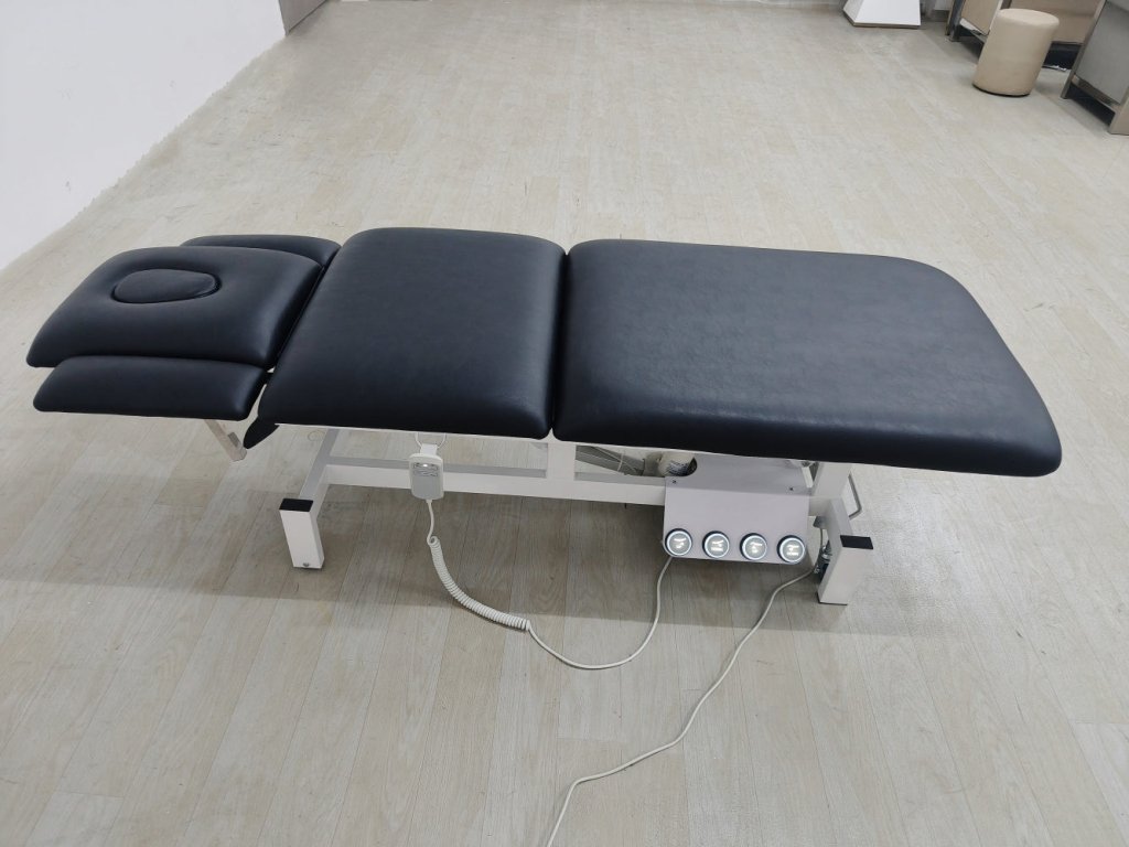 GreenLife® Thomas II Power Adjustable Chiropractic Bed with 4 Wheels & Dual Motors - Hydraulic Gas Lift Leg Support for Home/Clinic Physical Therapy & Pain Relief