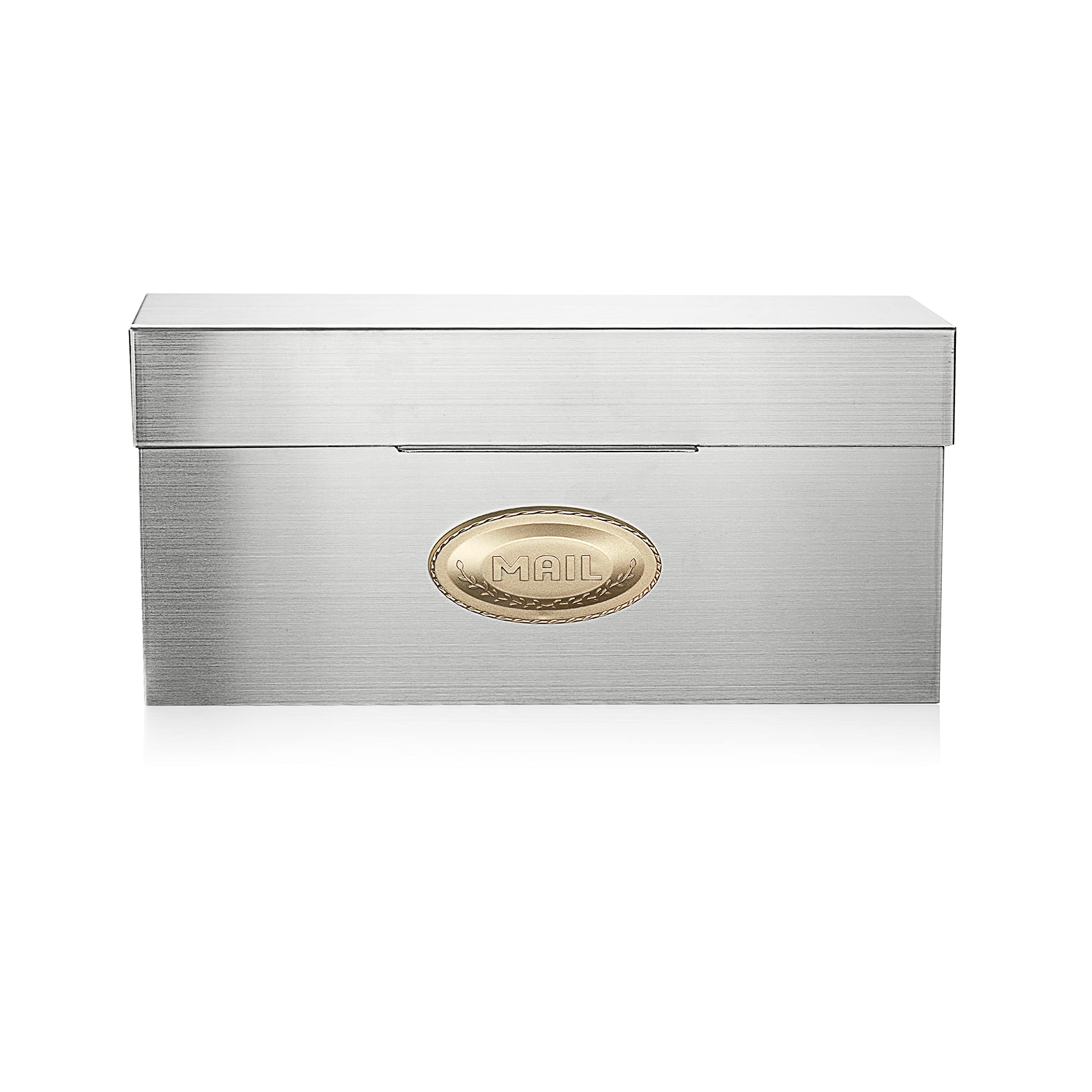 Heavy Duty Stainless Steel Outdoor Mailbox - Rainproof & Rust-Proof Wall Mounted Post Box (3.75