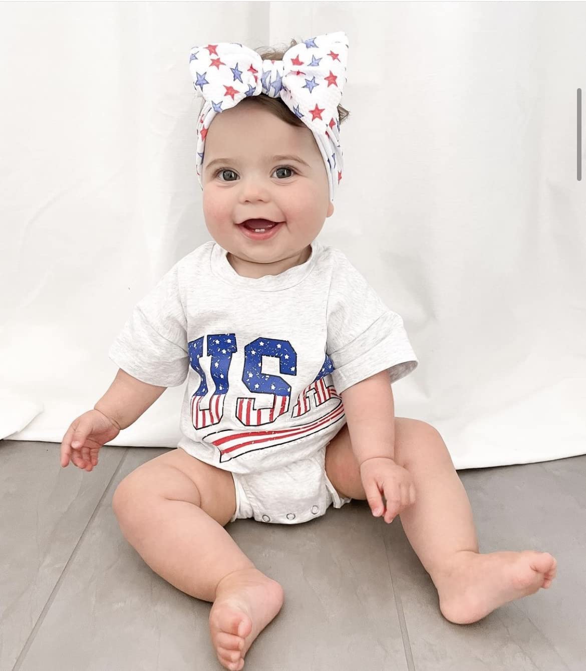 Twopumpkin 4th of July Baby Outfit - Patriotic American Flag Bubble Romper for Newborn & Toddler Boys & Girls - Perfect for Independence Day Celebrations, Family Photos & Summer Festivals