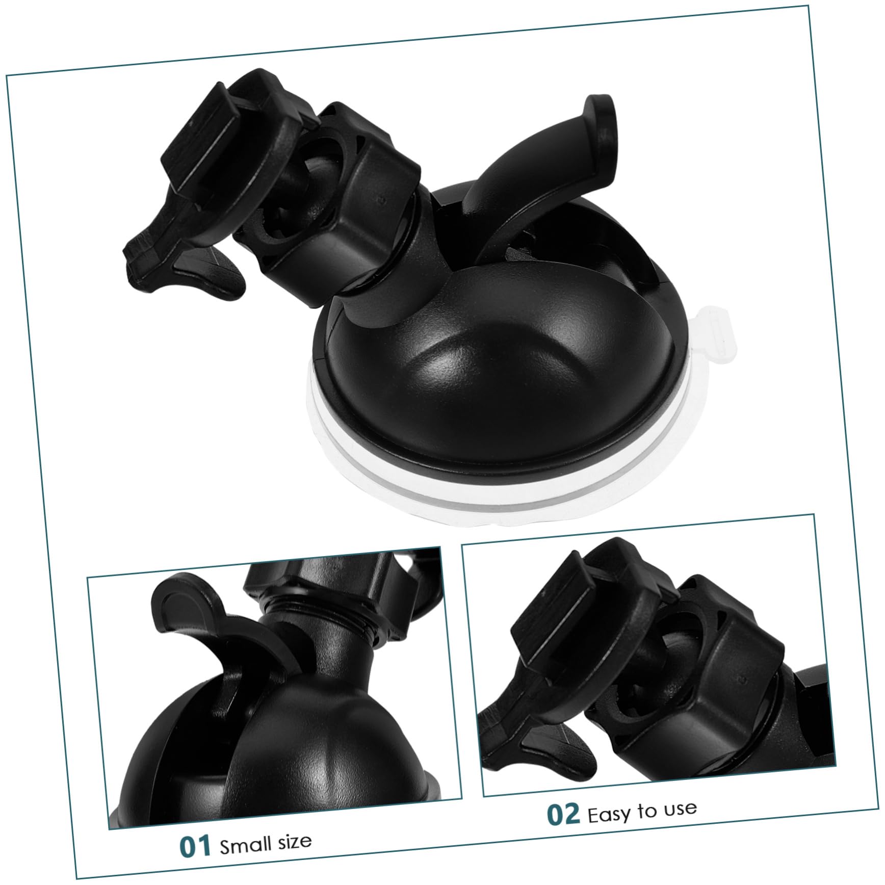 Mobestech 2-Pack Suction Cup Mount for Dash Cam - 360° Rotatable Mini Bracket, Universal Car Camera Holder Accessory - Perfect for Secure Dashboard Installation & Hands-Free Recording