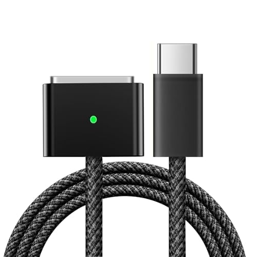 140W USB-C to Magnetic 3-in-1 Charging Cable for MacBook Pro/Air (2021-2023 M1/M2 Chip) - Fast Charging & Data Sync for 14