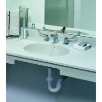 Swan ULAD01913.042 Undermount Bathroom Sink - 16x22.5x6.25 Inch Gray Granite Solid Surface Single Bowl - Perfect for Modern Bathrooms, Powder Rooms & Vanity Remodels
