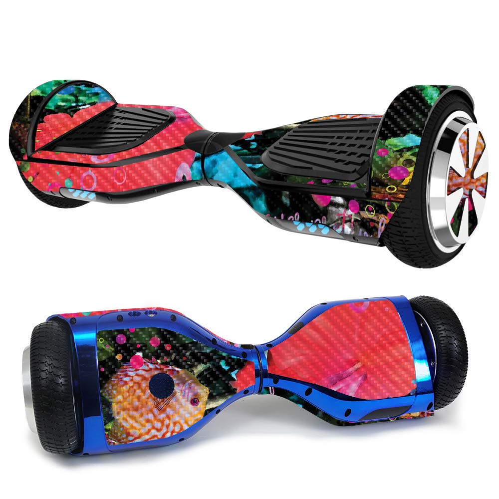 Premium Carbon Fiber Skin for Ultra Hoverboard - Trippy Ocean Design | Protective & Durable Textured Finish | Easy to Apply & Remove | Made in USA | Perfect for Outdoor Adventures & Personalization