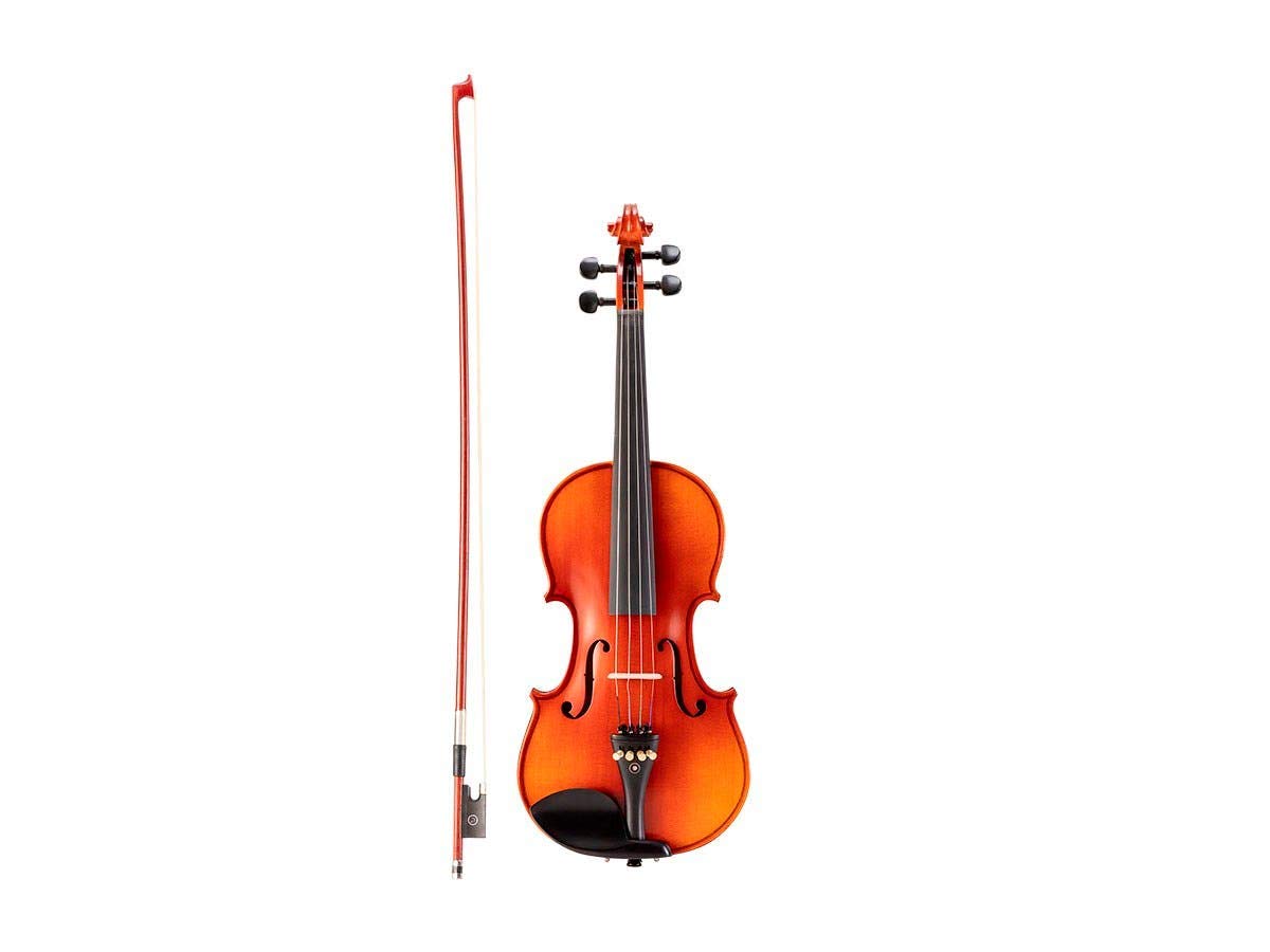 Monoprice 3/4 Size 4-String Violin for Beginners & Students - Full Size 609634 Model - Perfect for School Orchestras, Practice & Performances