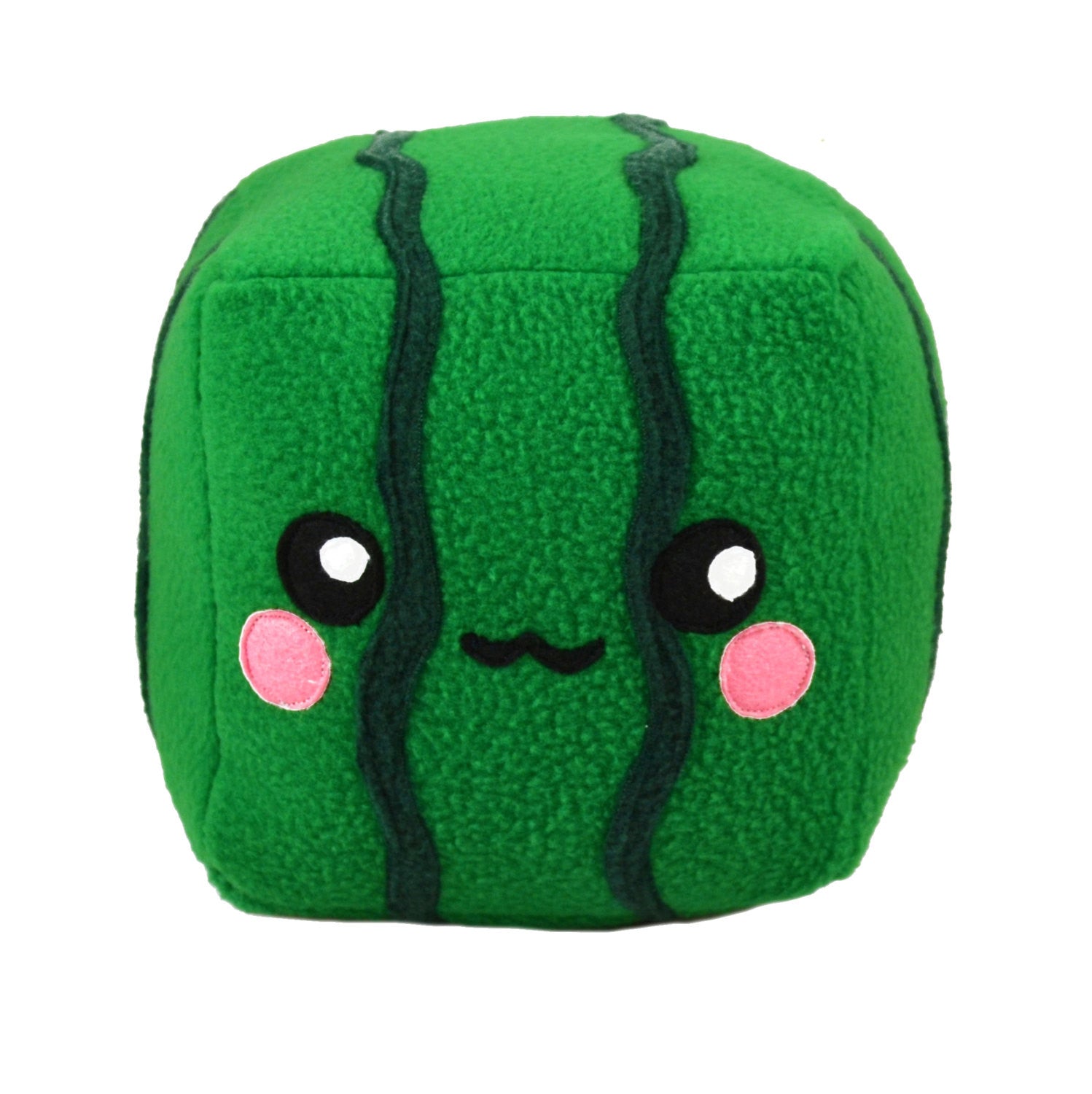 Square Watermelon Plush Pillow - Cute Cube Shaped Stuffed Toy for Kids & Adults - Perfect for Home Decor, Gifts, and Relaxation