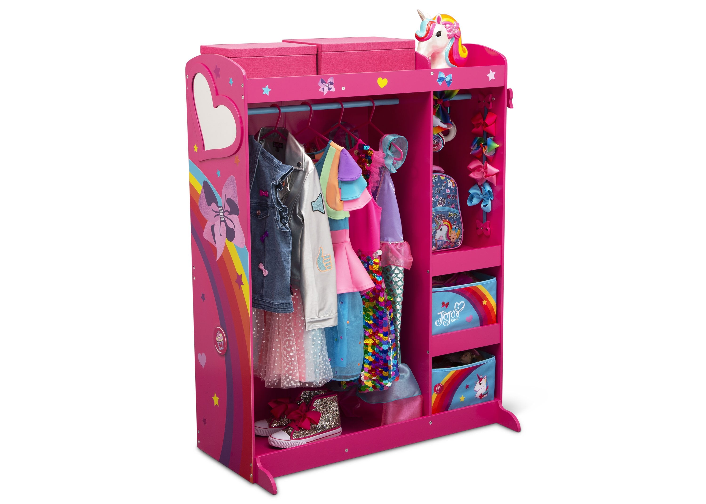 JoJo Siwa Girls' Dress Up Boutique Set - Sparkly Costume & Play Accessories for Kids - Perfect for Birthday Parties, Dress-Up Play & Themed Events