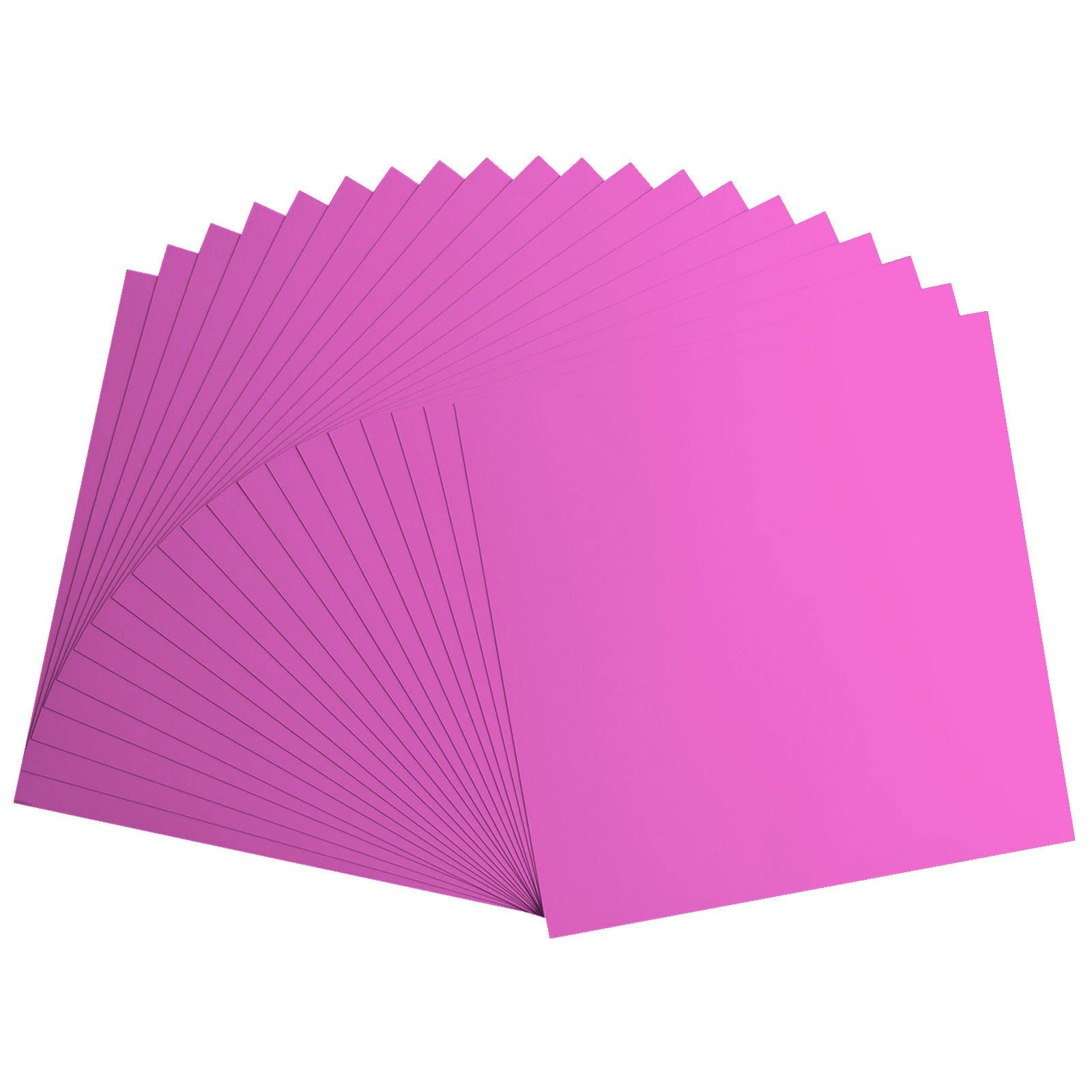 Vaessen Creative Florence Smooth Cardstock - Fuchsia Pink, 216gsm, 12x12 Inches (30.5x30.5cm), 20 Sheets for Scrapbooking, Card Making, Die Cutting & Paper Crafts | Perfect for DIY Projects, Wedding Invitations & Home Decor