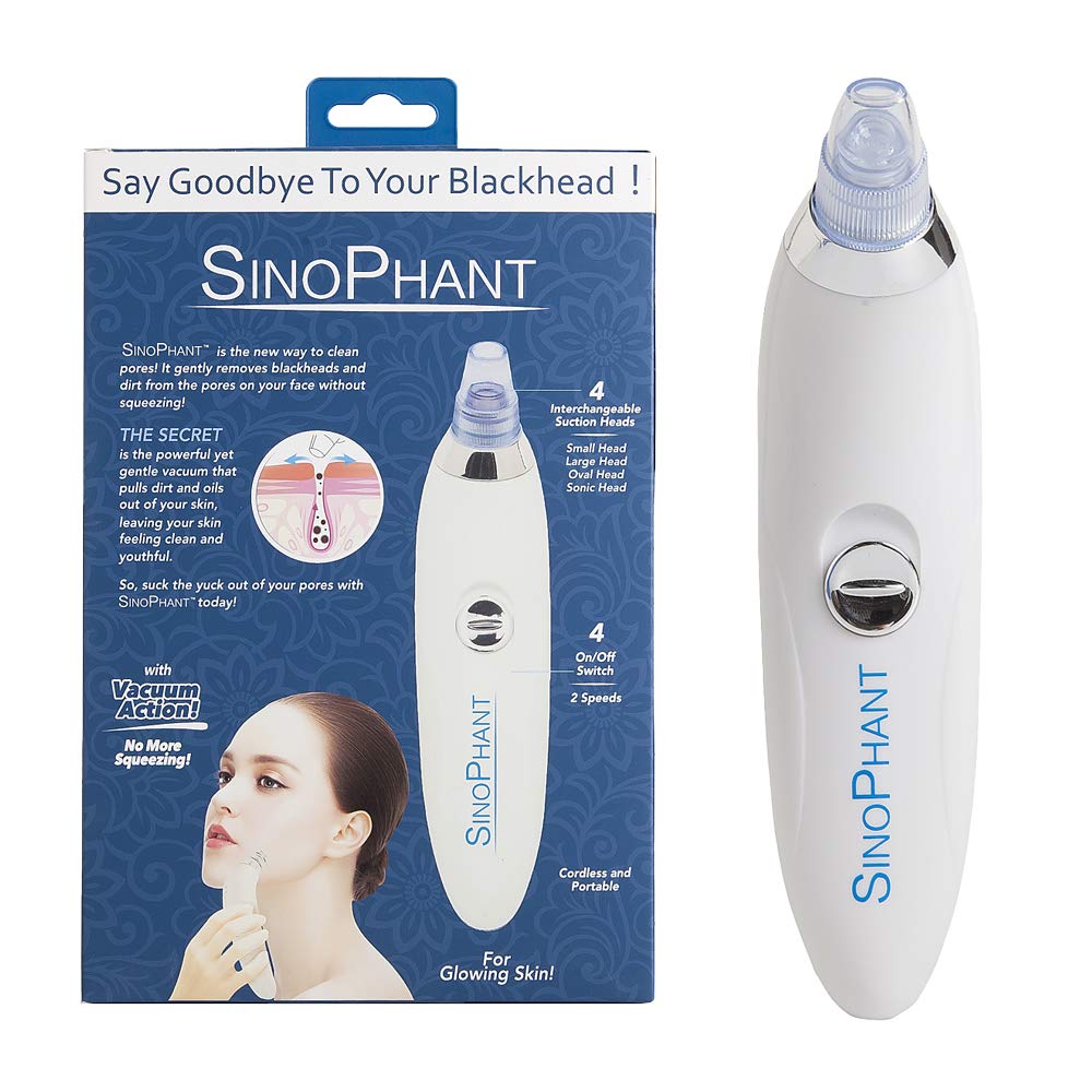 CADITEX Sinophant Blackhead Remover - Electric Pore Vacuum Cleaner for Face, Comedo & Acne Extractor Tool for Women & Men | Perfect for Deep Cleansing & Skincare Routine at Home