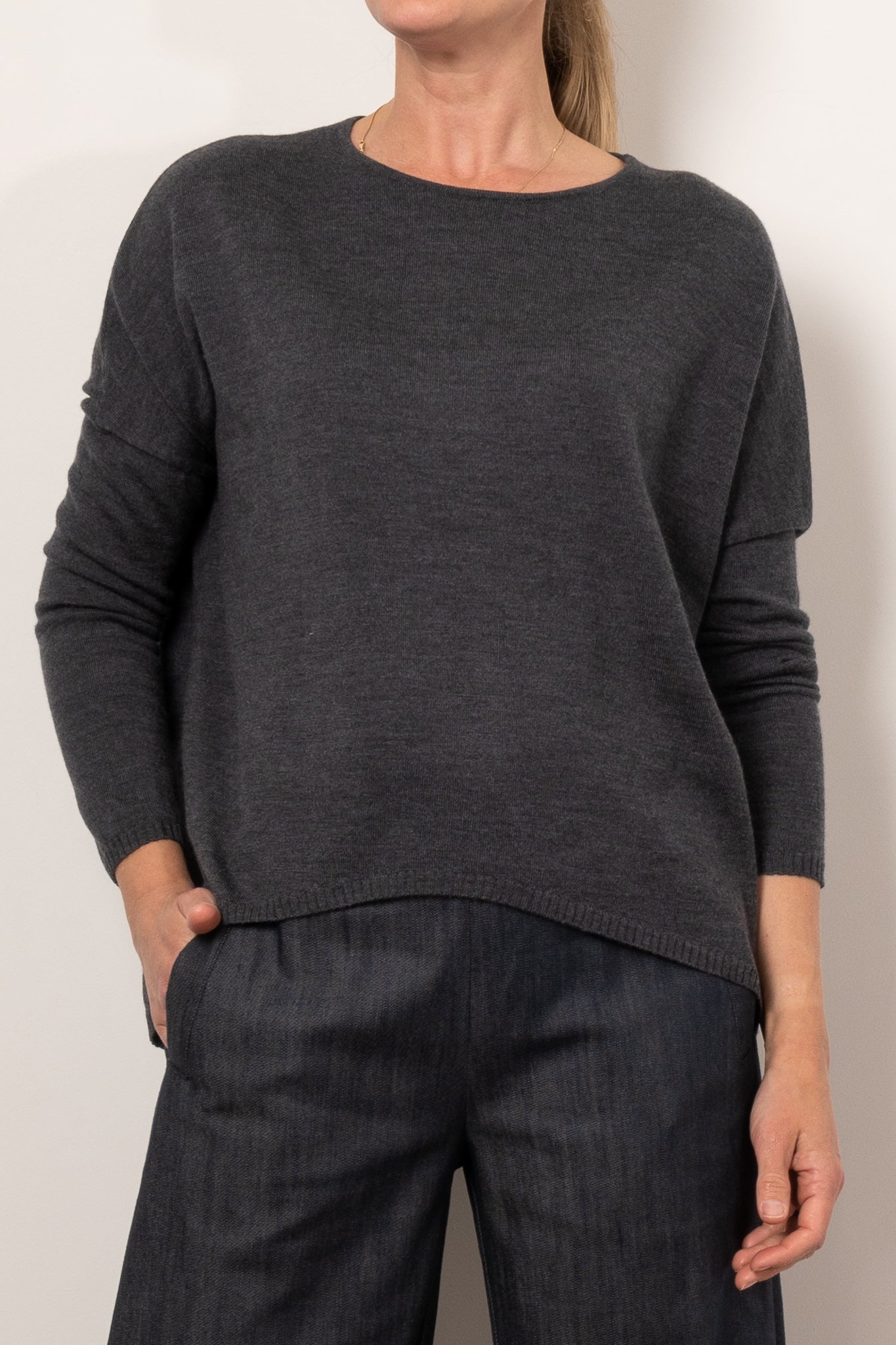 Mela Purdie Arc Sweater - Women's Double Fine Merino Wool Knit Pullover for Fall & Winter | Cozy Casual Wear, Office Outfits, and Weekend Layering