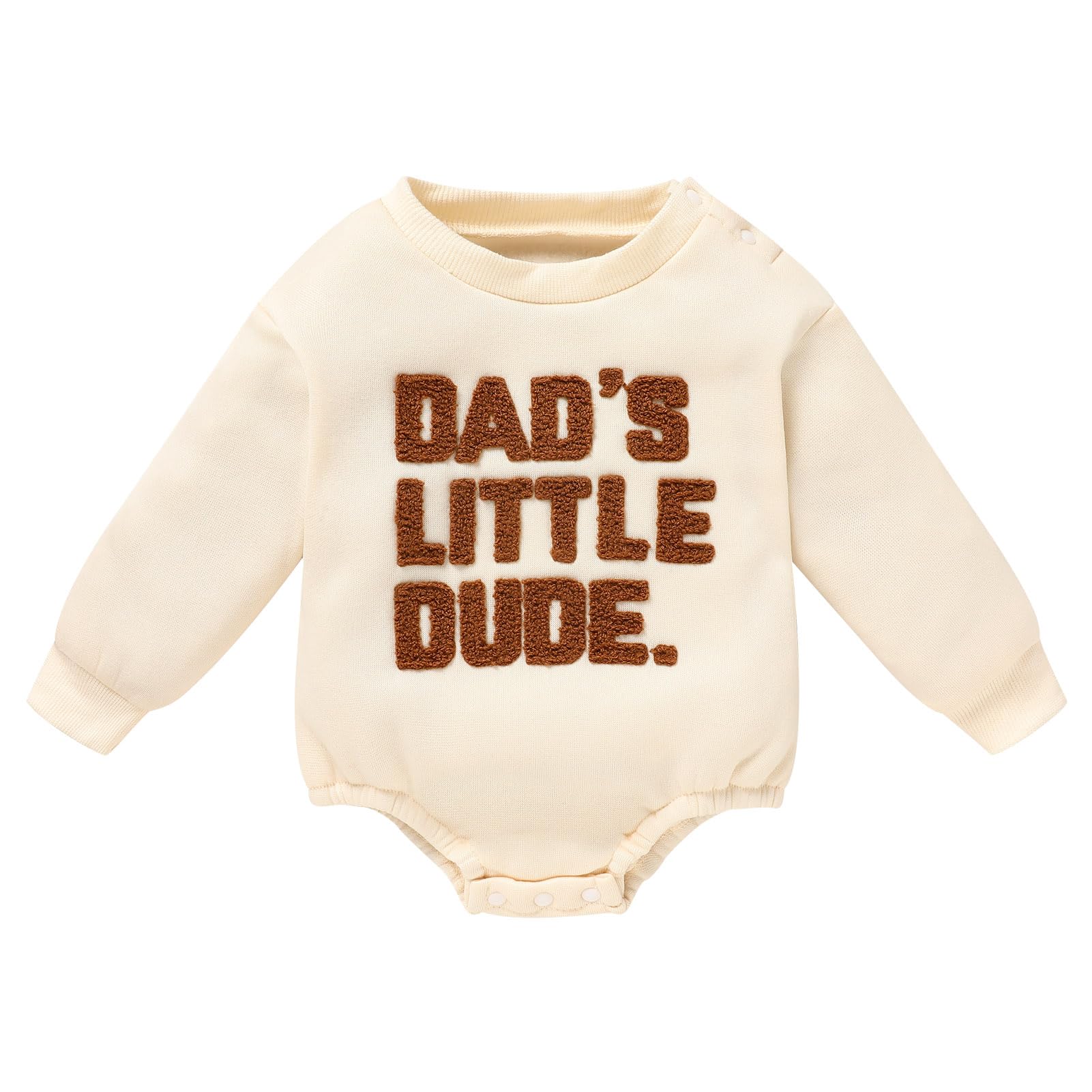 GRNSHTS Newborn Baby Boy Outfit - Long Sleeve Oversized Romper for Toddler Boys | Soft Cotton Coming Home Outfit | Cozy Fall Winter Clothes for Infants | Perfect for Holidays, Photoshoots & Family Gatherings