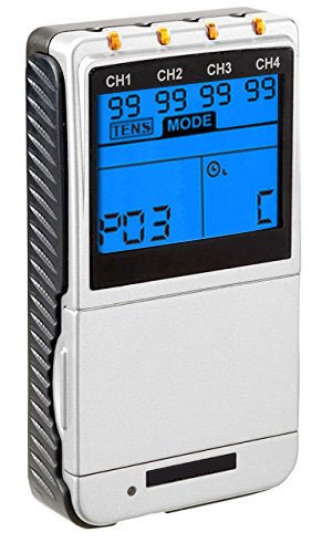 906A Premier 4 Channel Rechargeable TENS EMS Combo Unit - Muscle Stimulator for Pain Relief & Recovery, Muscle Strengthening & Therapy - Perfect for Home Use, Athletes & Physical Therapy