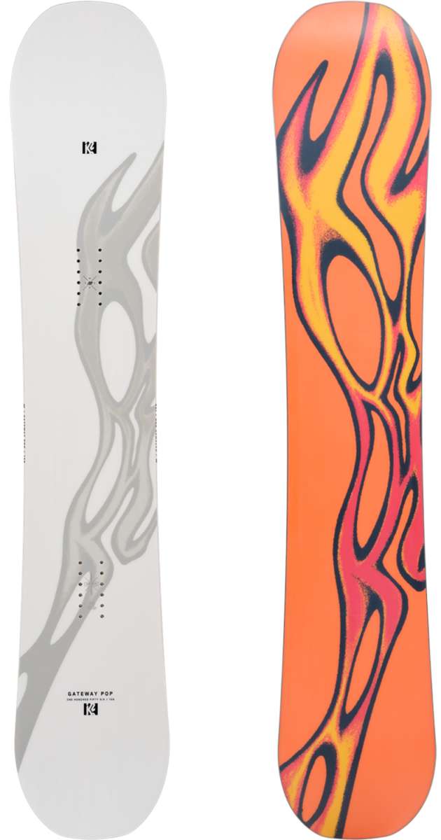**2024 K2 Gateway Pop Snowboard - All-Mountain Freestyle Board for Men & Women - Perfect for Park, Powder & Freeride**