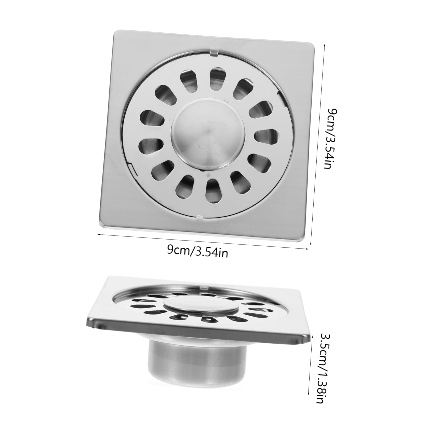 Stainless Steel Sink Drain Strainer & Floor Drain Cover - Durable Rustproof Mesh for Kitchen, Bathroom, Shower - Prevents Clogs & Odors (Perfect for Homes, Restaurants, Hotels)