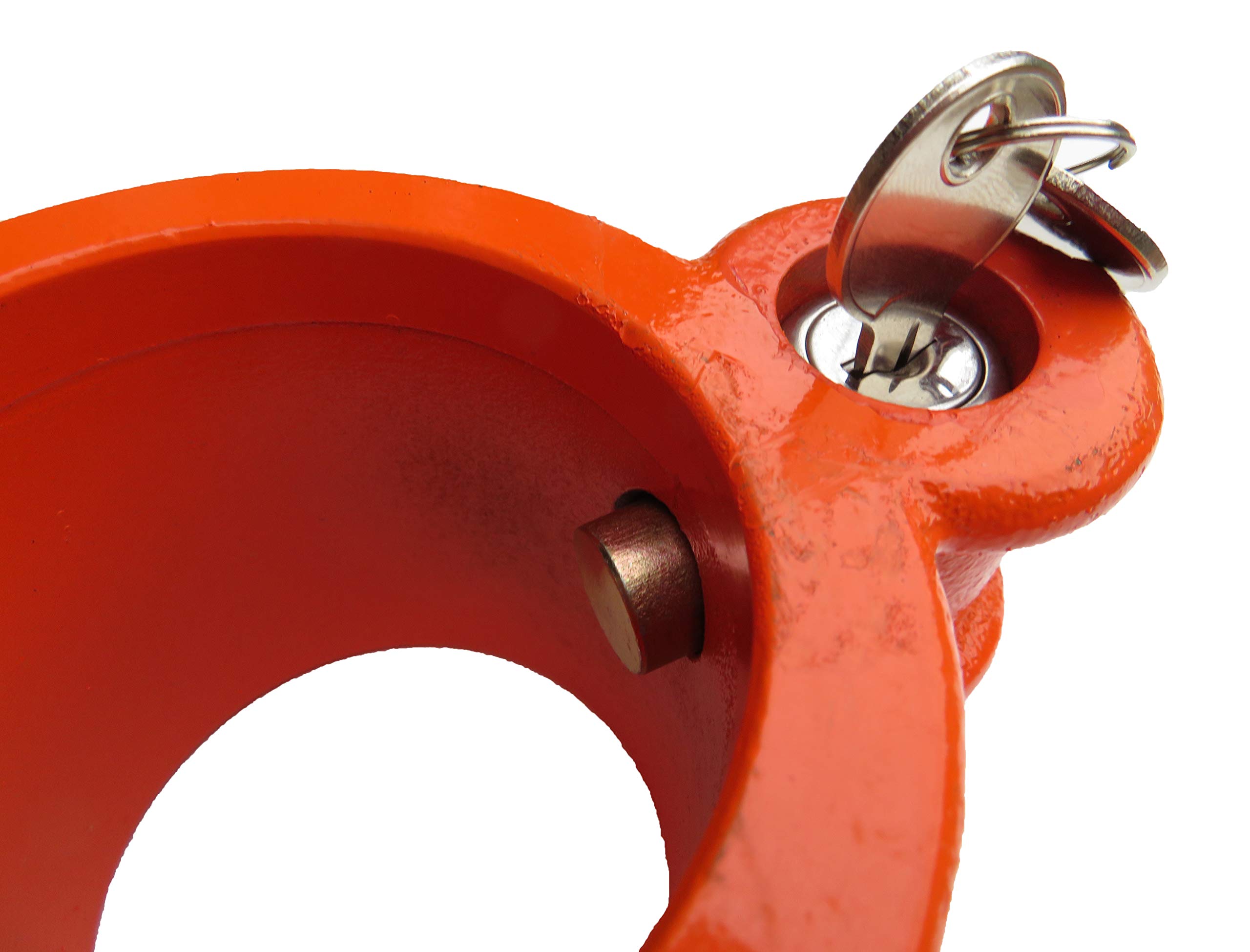 King Pin Collar Lock - Heavy Duty Trailer Coupler Lock for Secure Towing - Perfect for Trucks, Trailers, and RV Safety