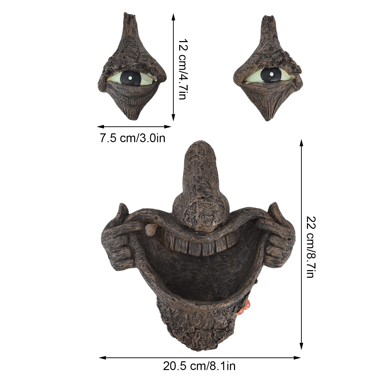 Annad Face Tree Statue - Weatherproof Outdoor Tree Face Sculpture for Garden, Yard & Fantasy Movie Decor - Easy to Install & Durable Resin Art