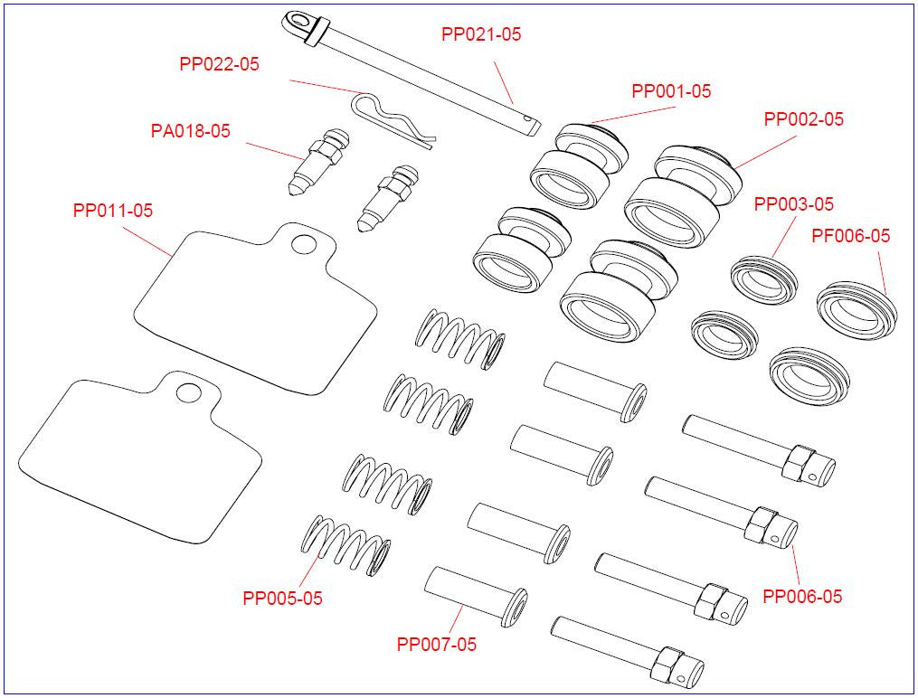 Rear Brake Caliper Repair Kit - Compatible with [Vehicle Models] - High-Quality Replacement Parts for Smooth Braking Performance - Perfect for DIY Auto Repair and Maintenance