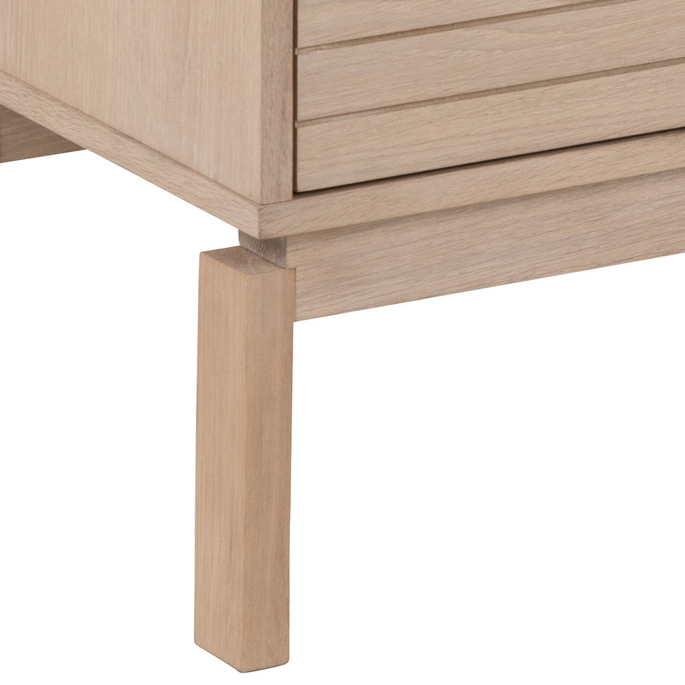 LINLEY 160cm Oak Entertainment TV Stand - Modern TV Cabinet for Living Room, Bedroom & Home Theater