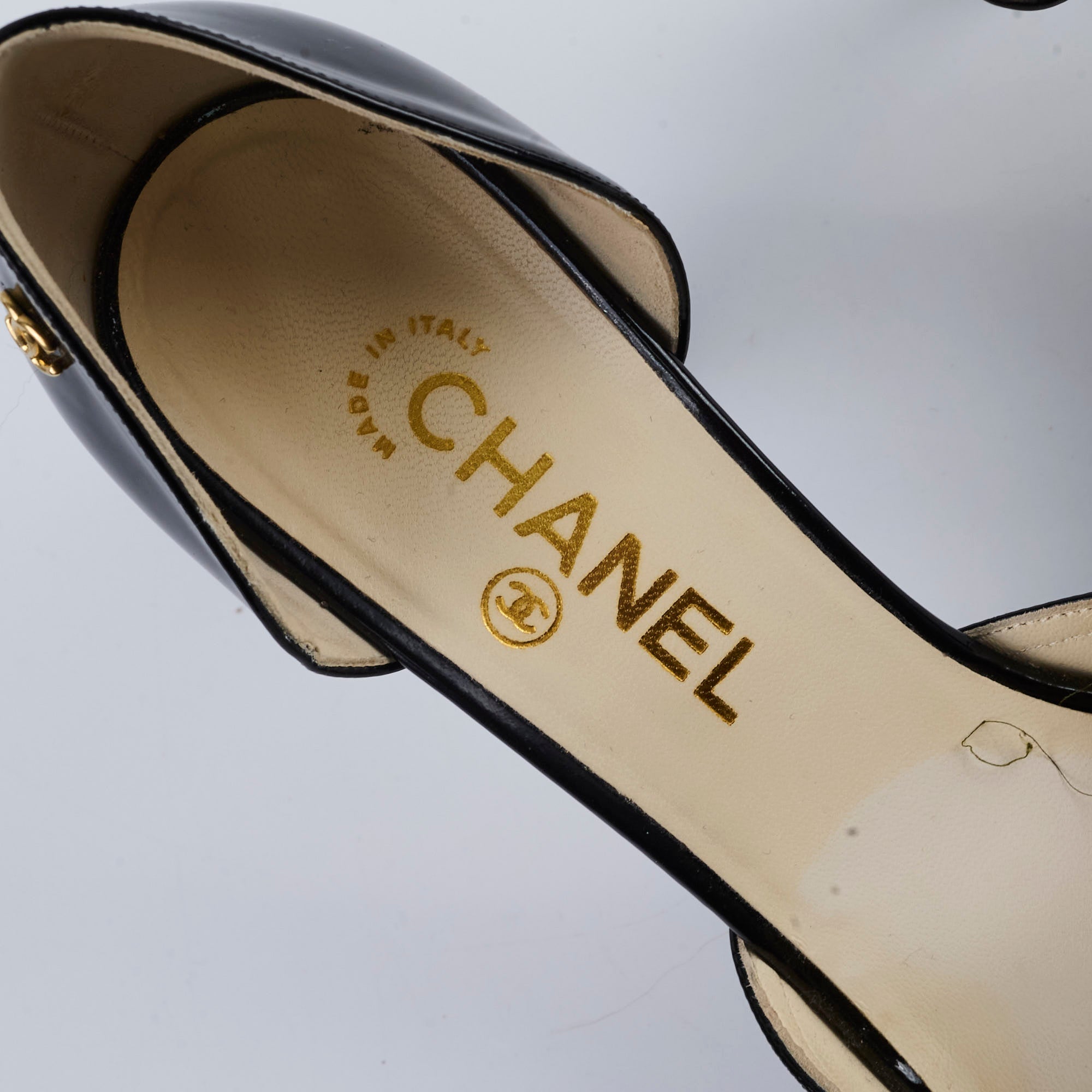 Chanel Patent Leather High Heels - Black Size 38 for Women | Luxury Designer Pumps for Evening Parties & Formal Events