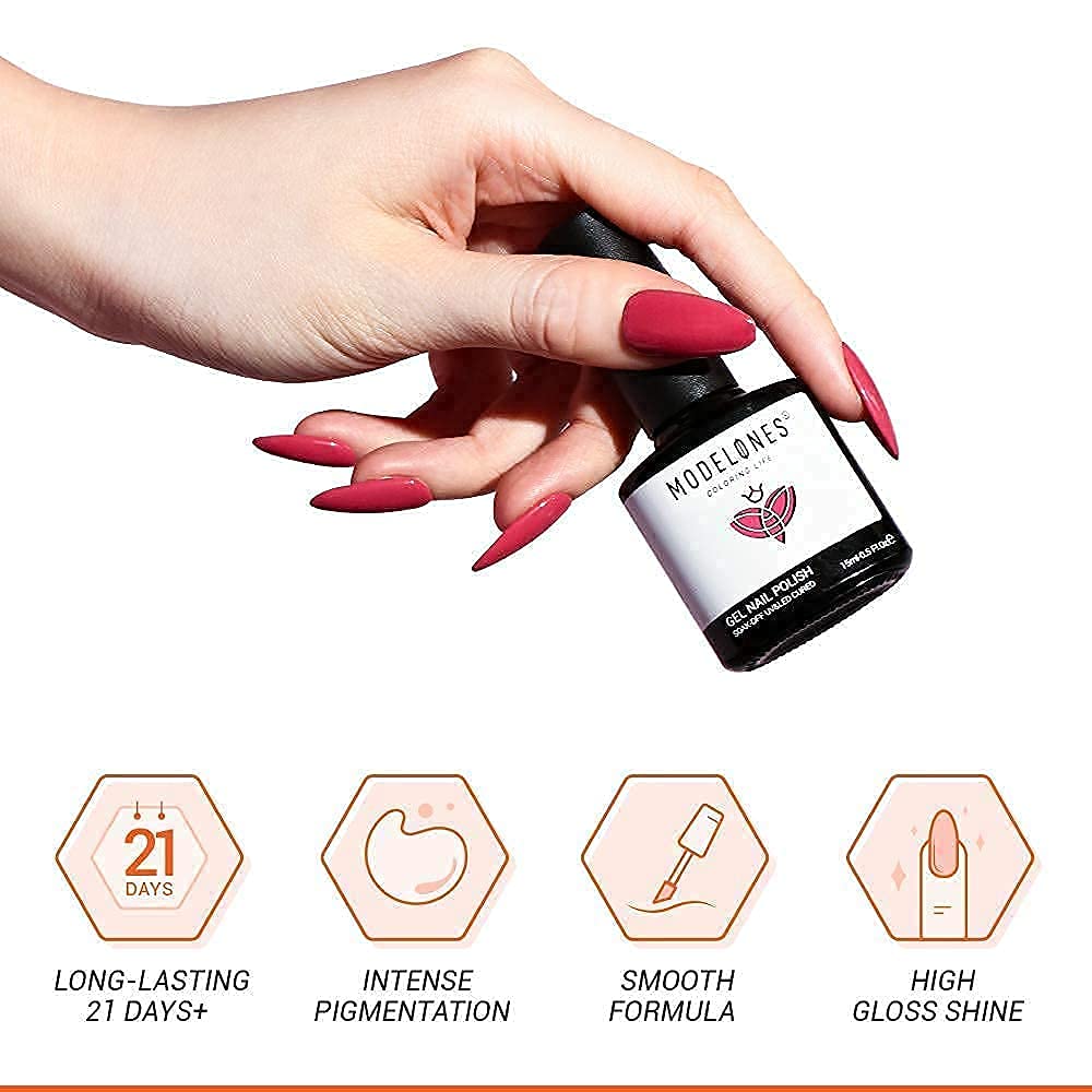 Modelones 3Pcs Nail Primer & Dehydrator Kit with Sapphire Blue Gel Polish - Professional Nail Prep for Acrylic & Gel Extensions, Manicures & Pedicures