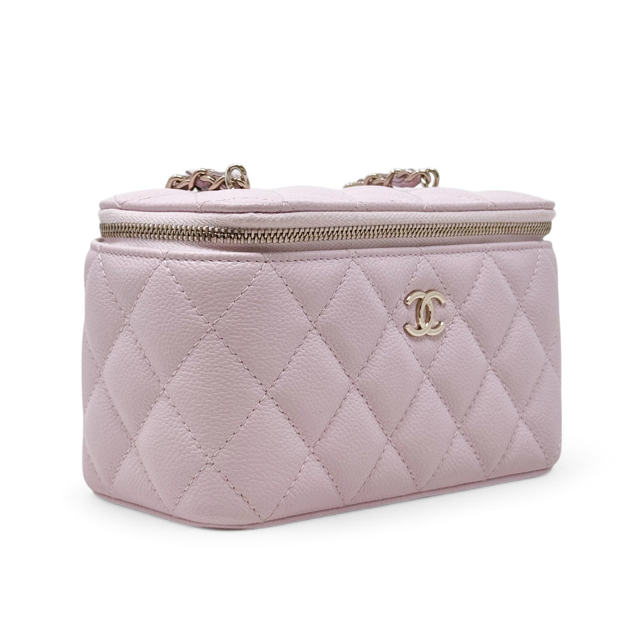 Chanel Pink Small Vanity Bag With Chain Crossbody - Luxury Designer Shoulder Bag for Women, Perfect for Parties, Dating & Night Out