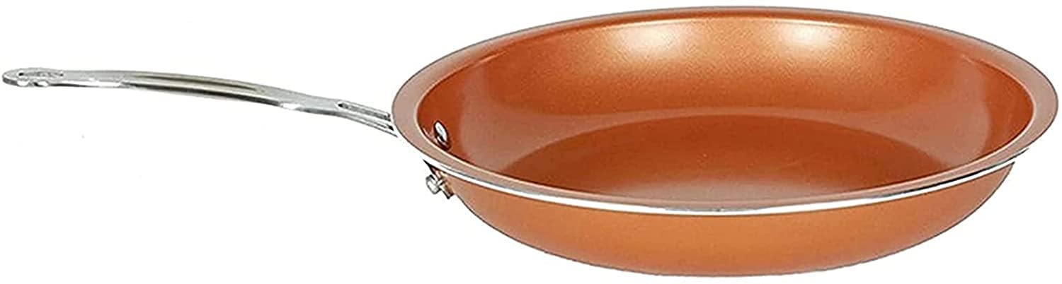 **SYXBXZ Non-Stick Ceramic Coated Copper Wok Pan - Durable & Easy Clean Frying Skillet for Stir-Fry, Sauteing & Asian Cooking - Perfect for Home Chefs & Professional Kitchens**