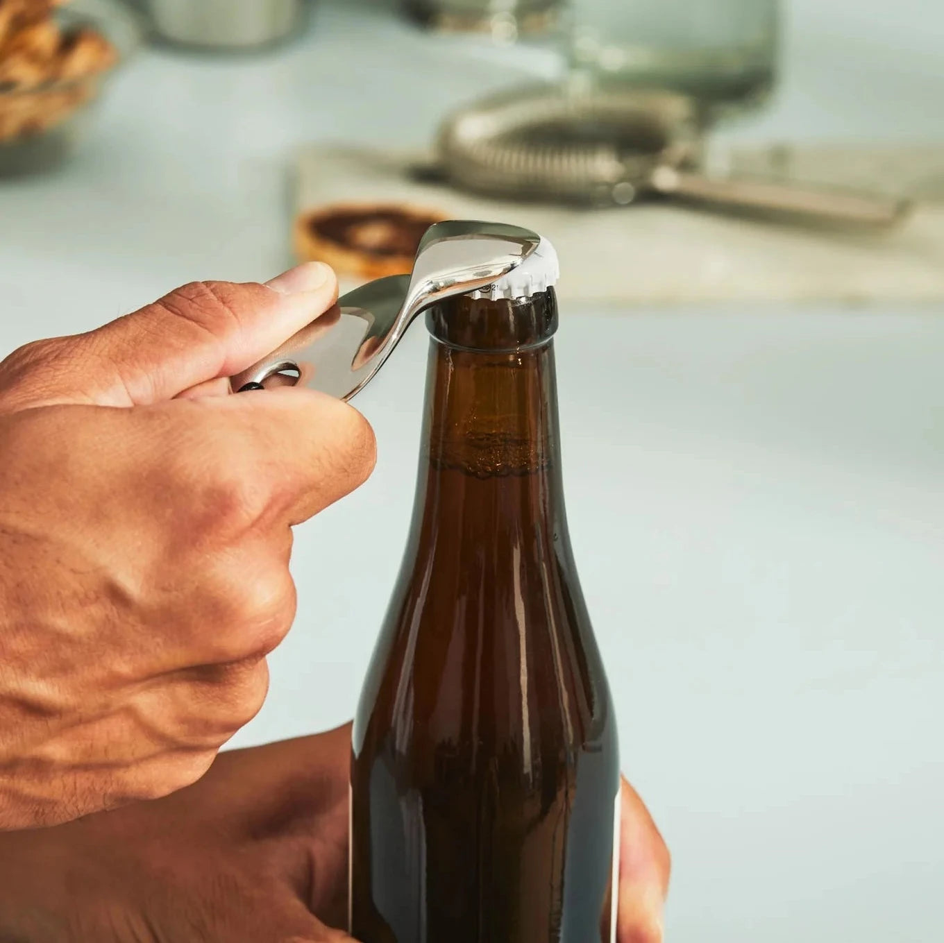 Premium Bulla Bottle Opener - Rustproof Stainless Steel Beer & Soda Cap Lifter - Perfect for Parties, BBQs, Camping & Home Bars