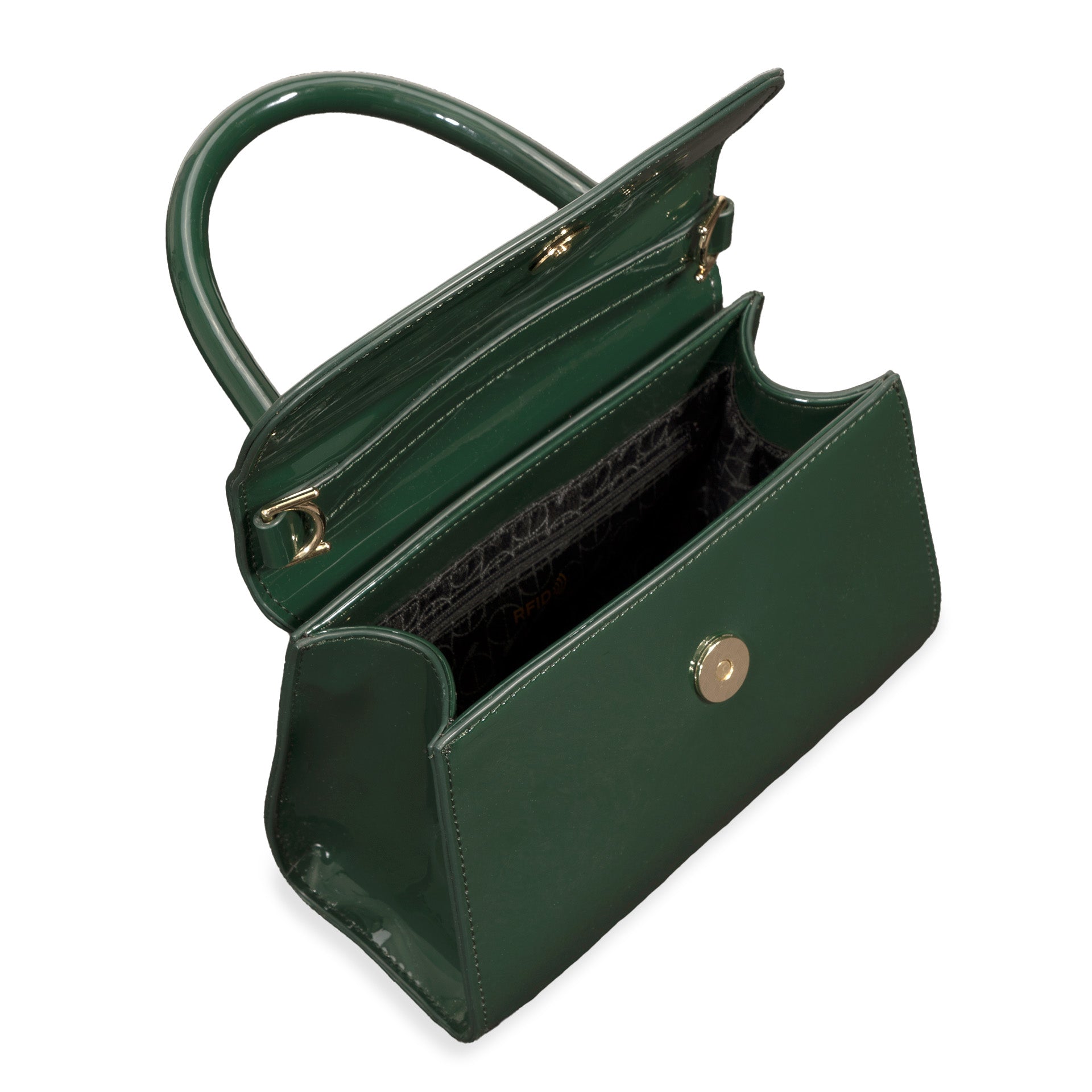 Riona Luna RFID Blocking Mini Top Handle Crossbody Bag for Women - Anti-Theft Small Purse for Travel, Shopping & Everyday Use