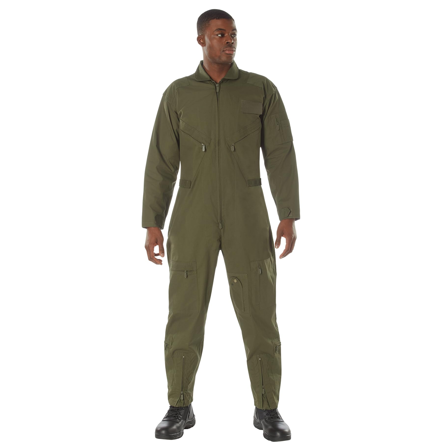 Rothco Men's Flight Suit - Military Pilot Coveralls - Aviation Jumpsuit for Cosplay & Halloween Costume - Perfect for Air Shows, Themed Parties & Role Playing