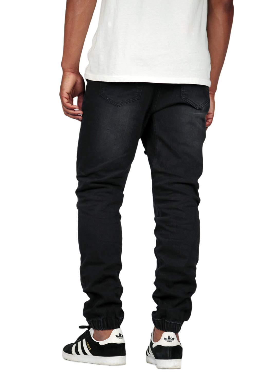 Stylish Mersenne Men's Drop Crotch Denim Jogger Pants - Comfortable Streetwear for Casual Outings & Urban Fashion