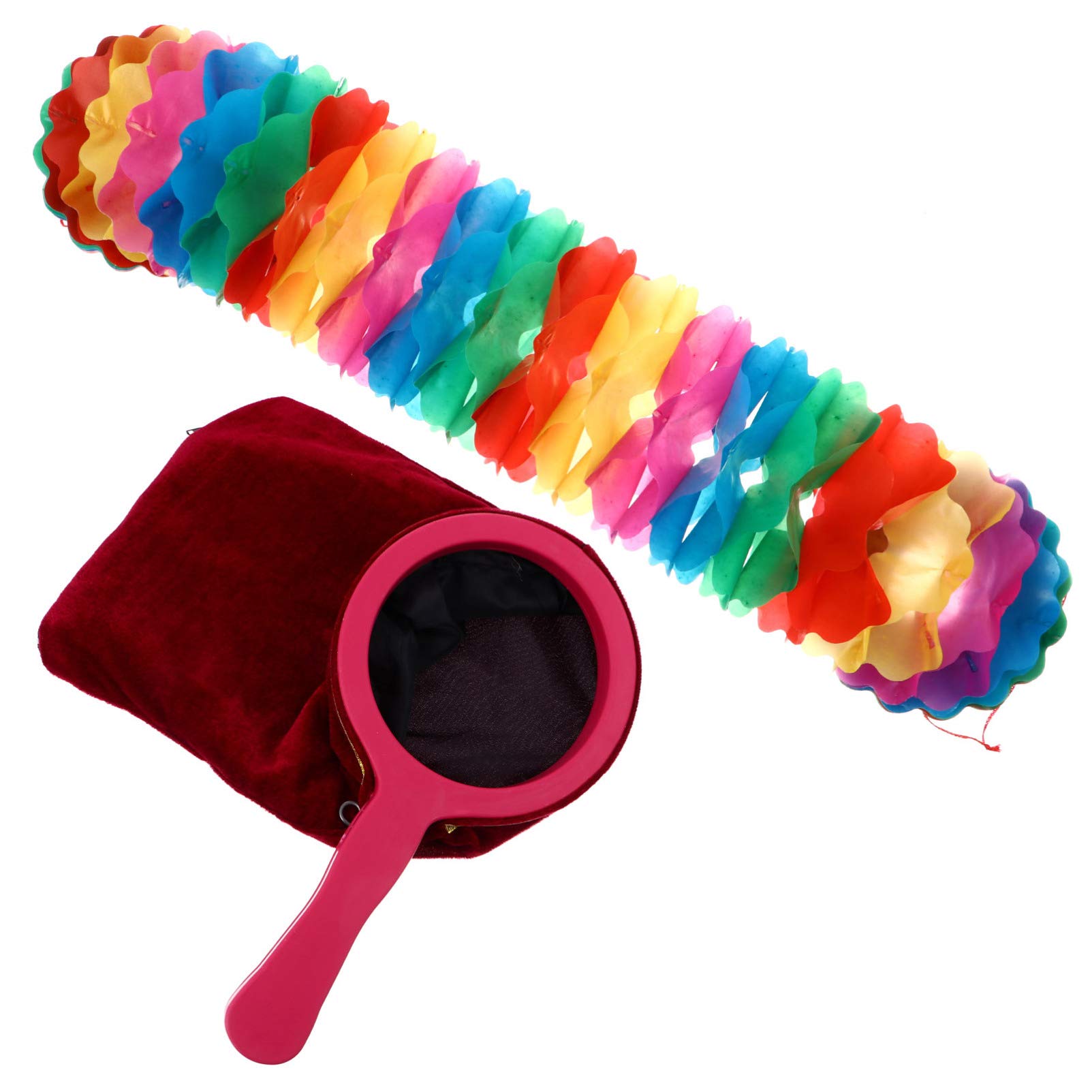 PRETYZOOM Magic Change Bag - Disappearing & Appearing Trick Props for Adults & Kids, Carnival Party Favors with Garland (Random Color) - Perfect for Magic Shows, Birthday Parties & Stage Performances