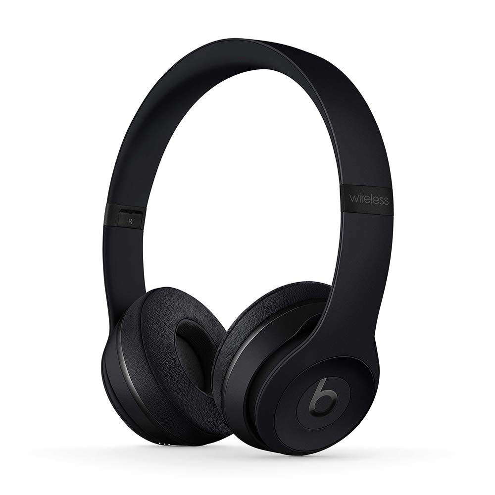 Beats Solo3 Wireless On-Ear Headphones with Apple W1 Chip - 40 Hour Battery Life, Class 1 Bluetooth - Matte Black (Previous Model) - Perfect for Gym, Travel & Music Lovers