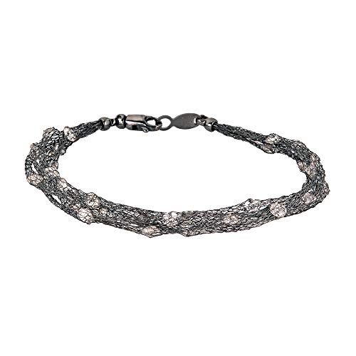 Black Rhodium Plated Sterling Silver