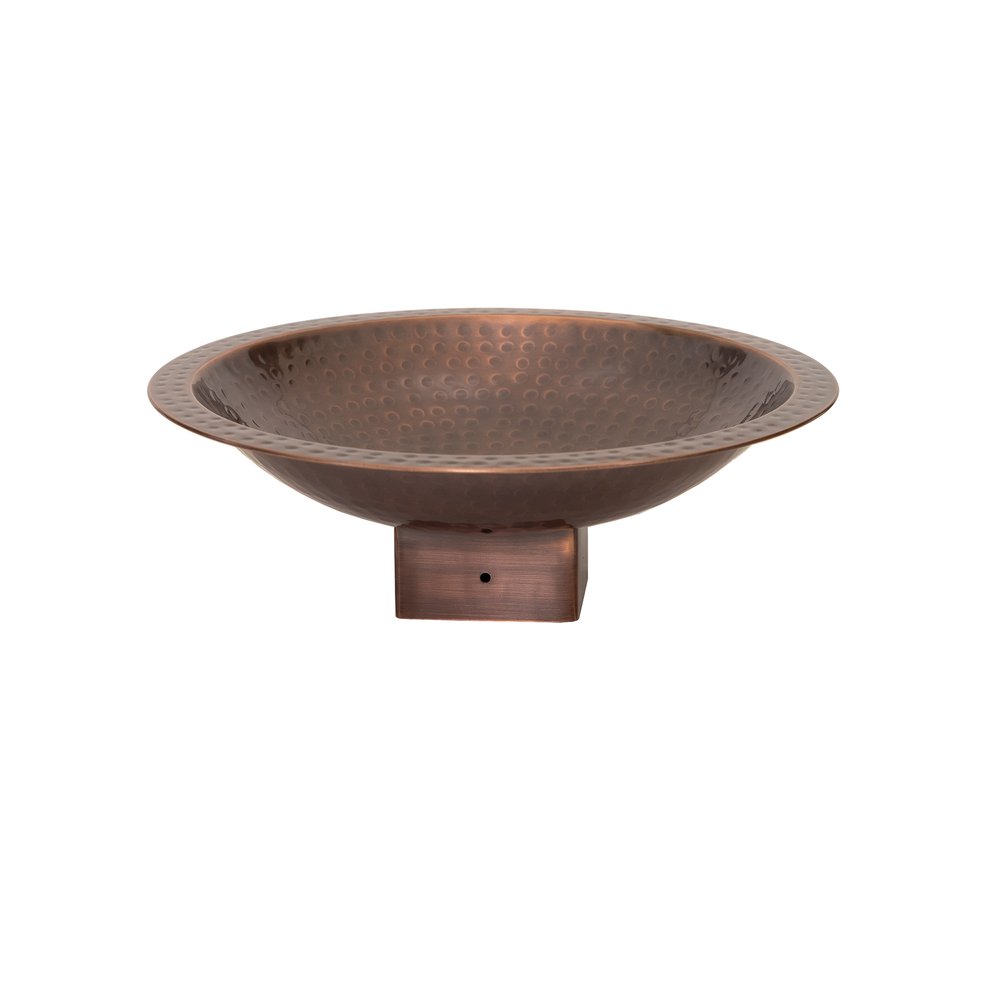 Achla Designs Hammered Copper Birdbath for 4x4 Post - Outdoor Garden Decor for Birds & Wildlife - Perfect for Backyard, Patio, and Garden Decorations