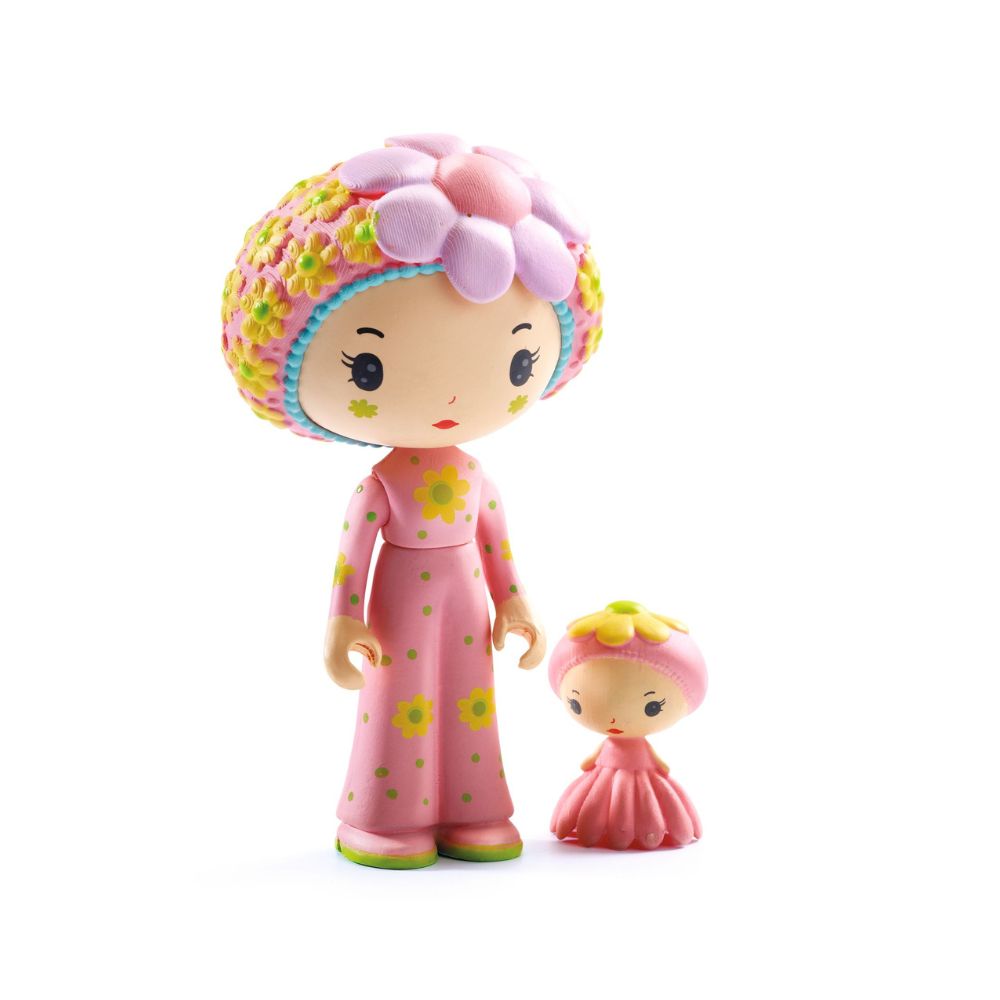 Djeco Tinyly Rose Tiny Room - Miniature Dollhouse Decor for Kids | Perfect for Pretend Play, Room Display & Collectibles