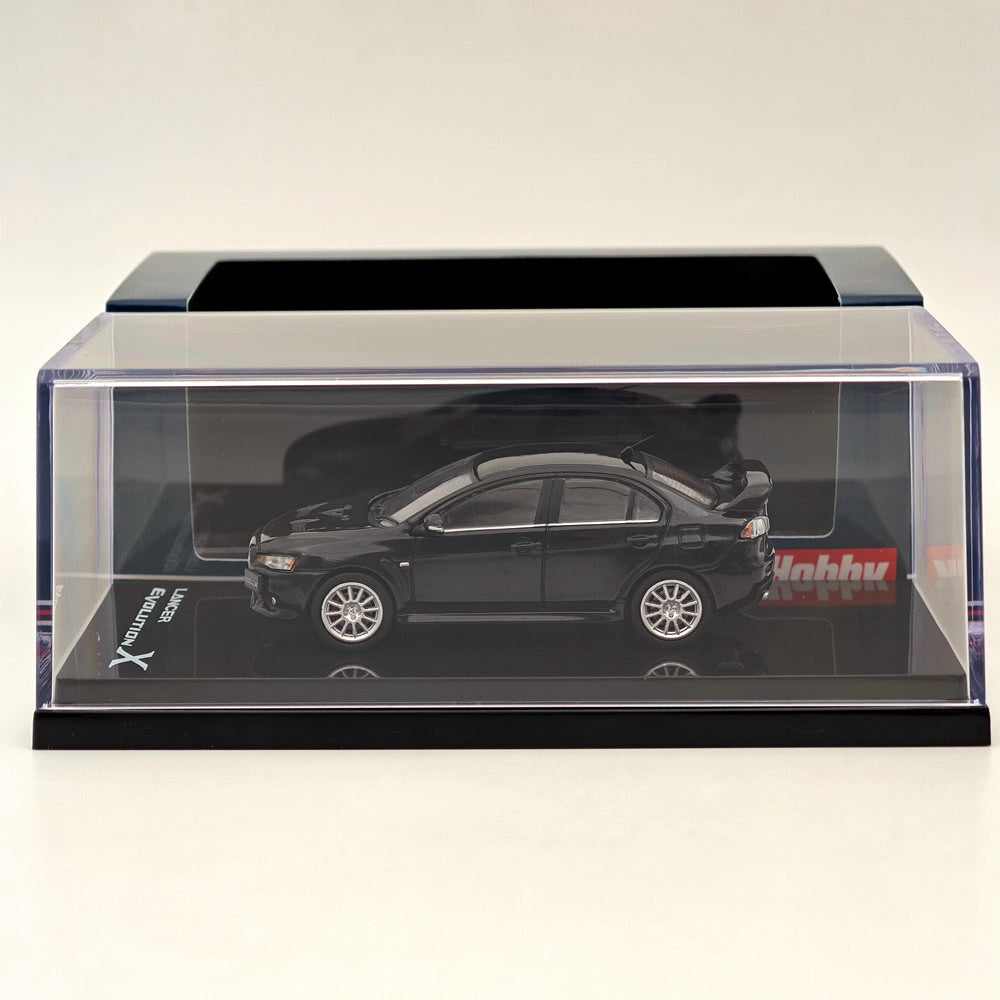 1/64 Mitsubishi Lancer Evolution X Phantom Black Pearl Diecast Model Car - Limited Edition Collectible for Car Enthusiasts & Hobbyists - Perfect for Display, Gifts, and Model Car Collections